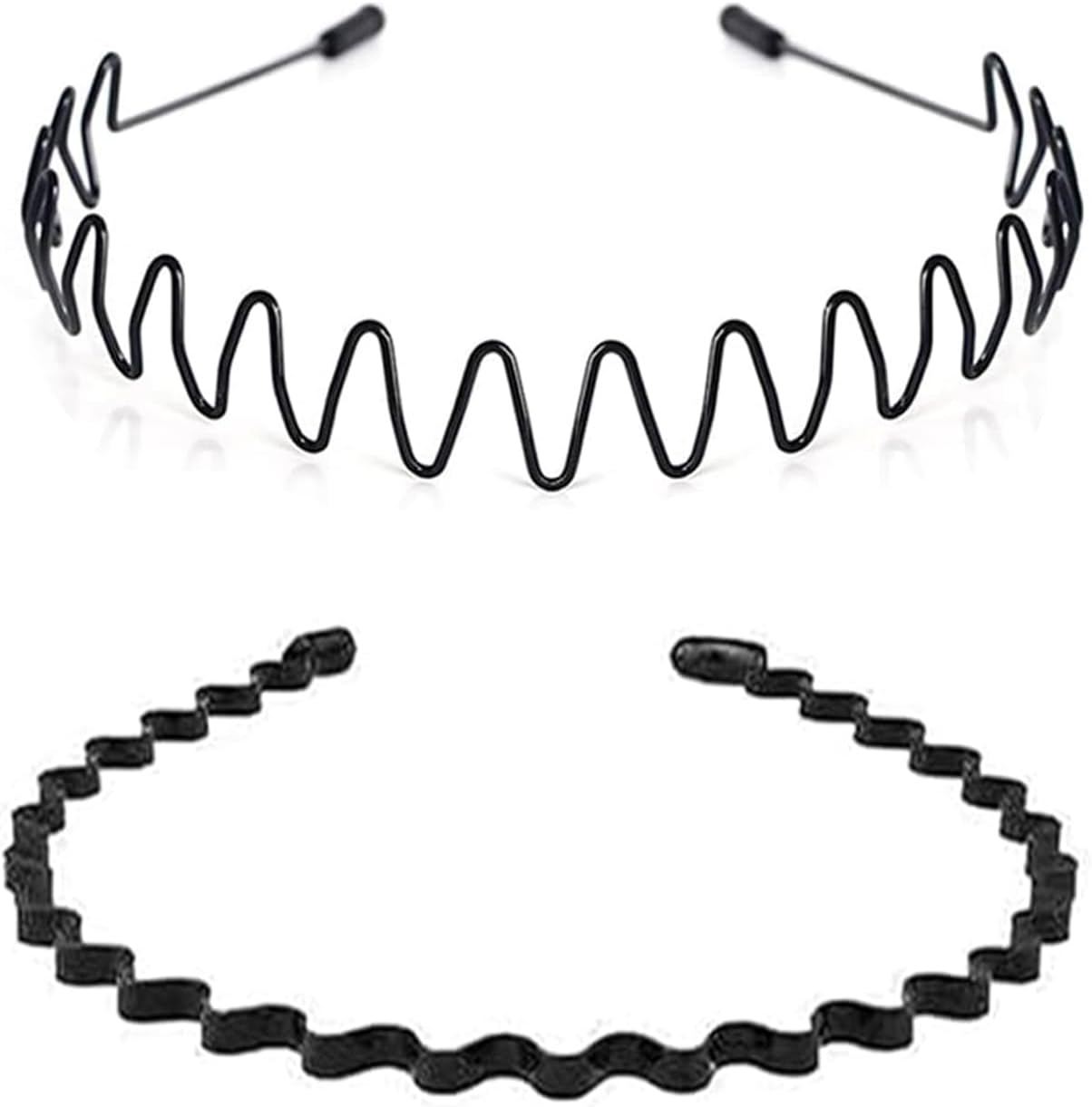 Hair Bands for Men, Non-Slip Sports Fashion Headband, Mens Metal Hair Band, Hair Hoop for Outdoor Sports, Weddings, Daily Wear (3 Pieces)