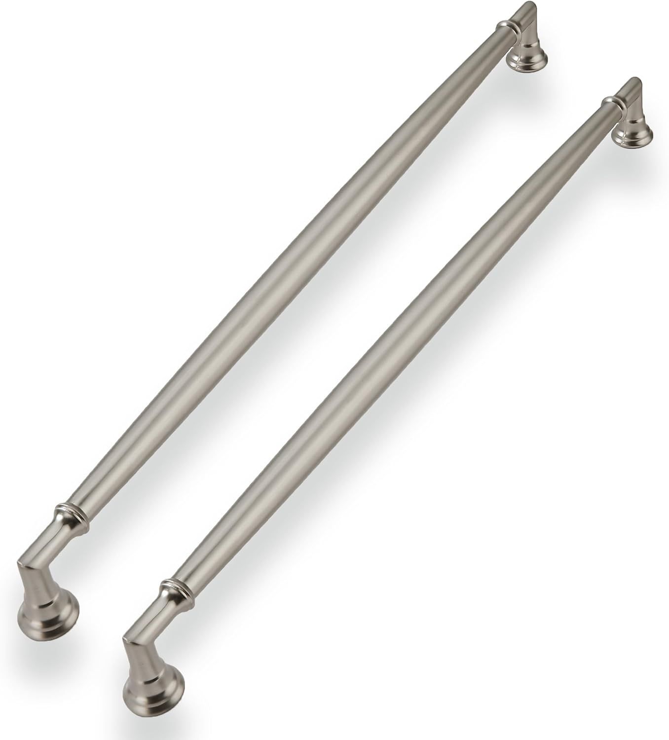 CABDM 10 Pack 5 Inch(128Mm) Polished Nickel Cabinet Pulls Heavy Duty Soild round Cabinet Pulls Kitchen Cabinet Hardware for Cupboard Drawer Handles Dresser Pulls image number 6