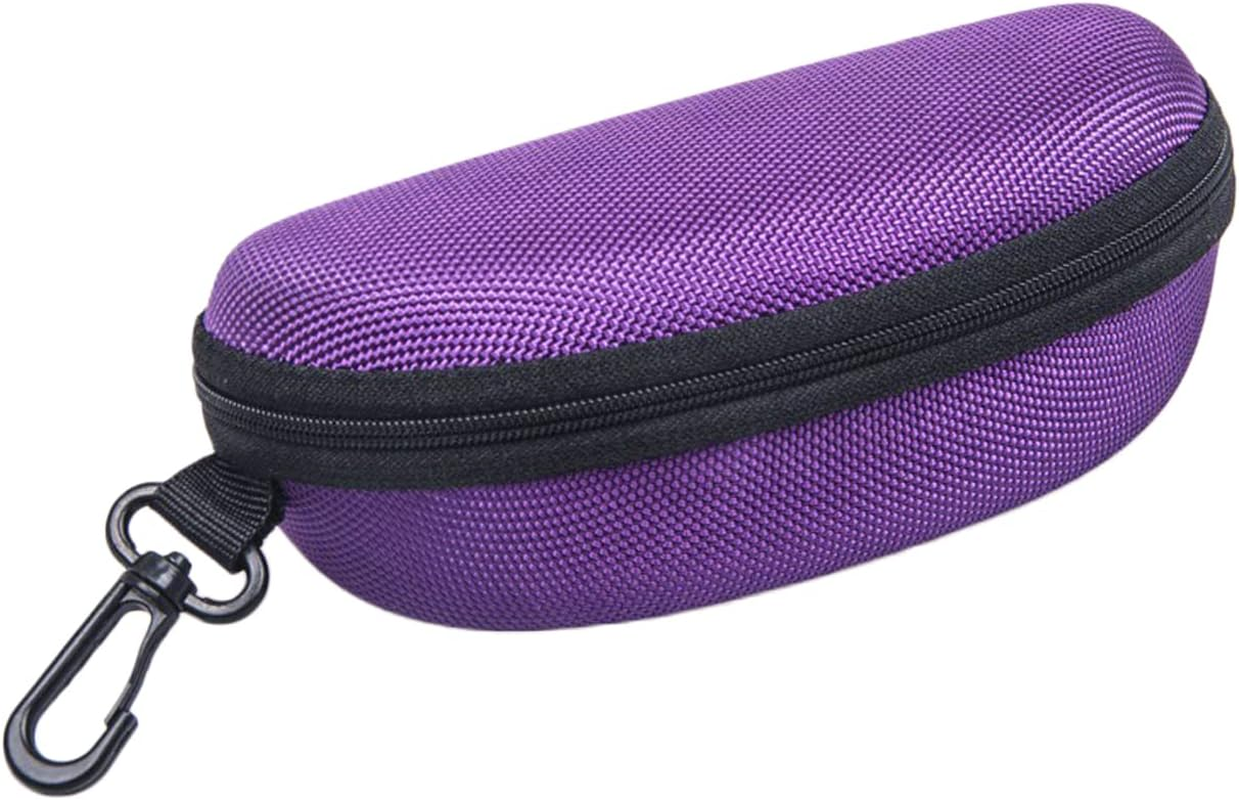 CENZICOM Sunglasses Case，Men Women Portable Travel Zipper Eyeglasses Case,Set of 3 image number 2