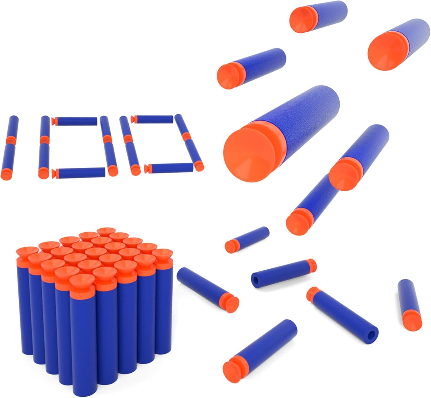 BOROLA Refill Bullet Darts Compatible for Nerf Elite Series Blasters Kid Toy Gun image number 1