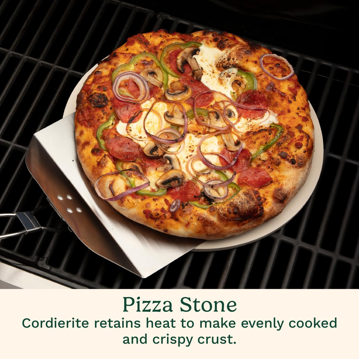 Cuisinart CPS-445, 3-Piece Pizza Grilling Set, Stainless Steel image number 2