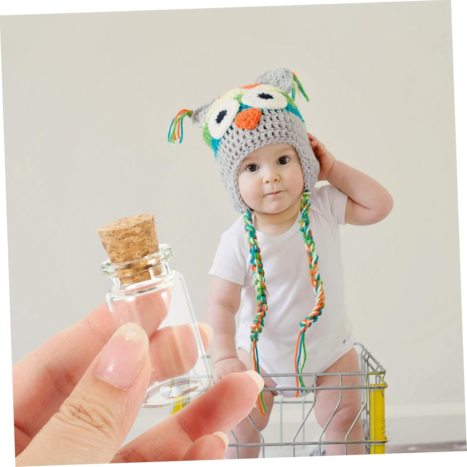 Zerodeko Lanugo Storage Bottle Diy Keepsake Holder for First Tooth Collection Boy Girl Teeth Preserver Case Cartoon Box for Boys and Girls Random Style image number 6