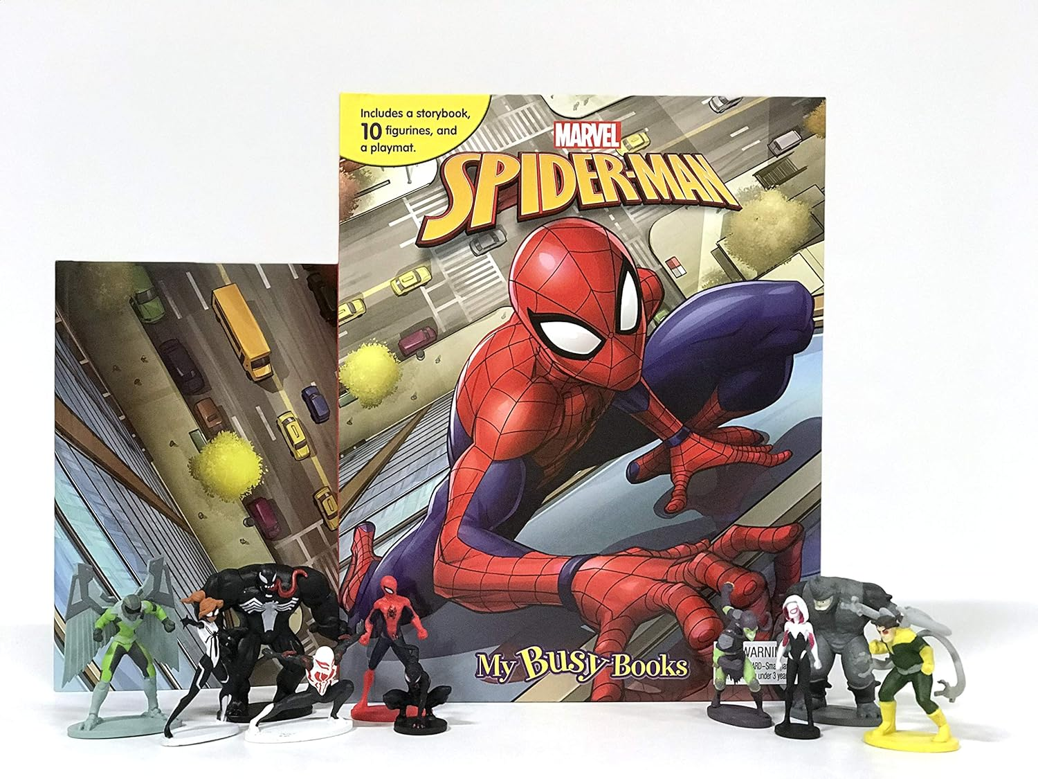 Marvel Spider-Man My Busy Books - Storybook, 10 Figurines, Playmat: with Storybook, 10 Figurines and a Playmat image number 2