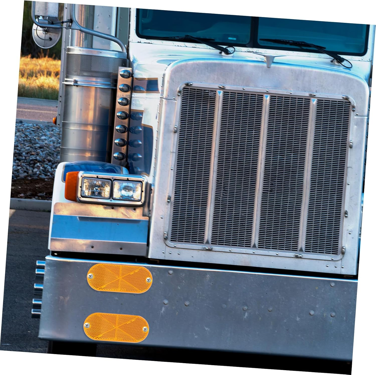 10Pcs Amber Trailer Reflectors Reflective Driveway Markers High Visibility Fence and Mailbox Reflectors for Car, Trailer, and Boat Safety image number 5