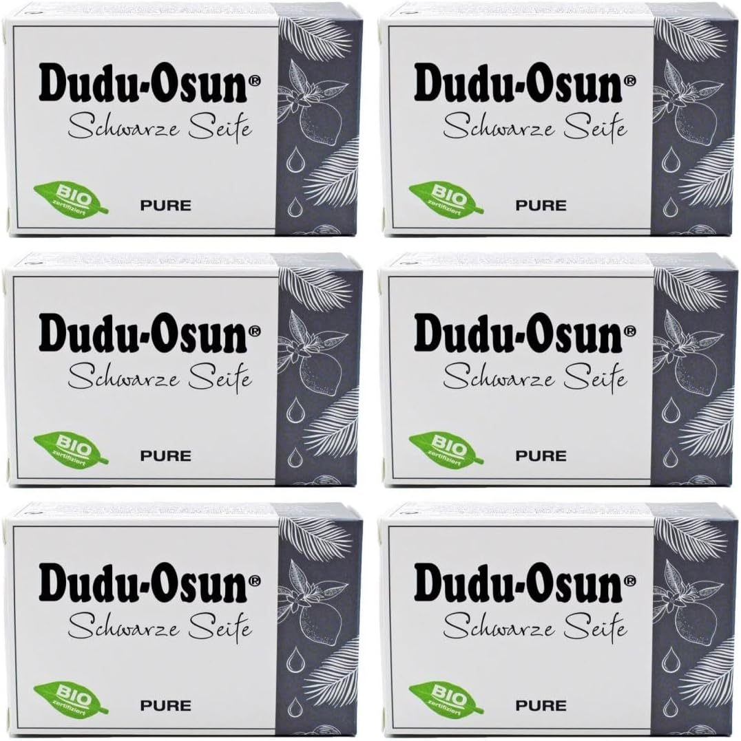 Dudu-Osun Pure (Fragrance-Free) - Black Soap from Africa (6 X 150 G) image number 1