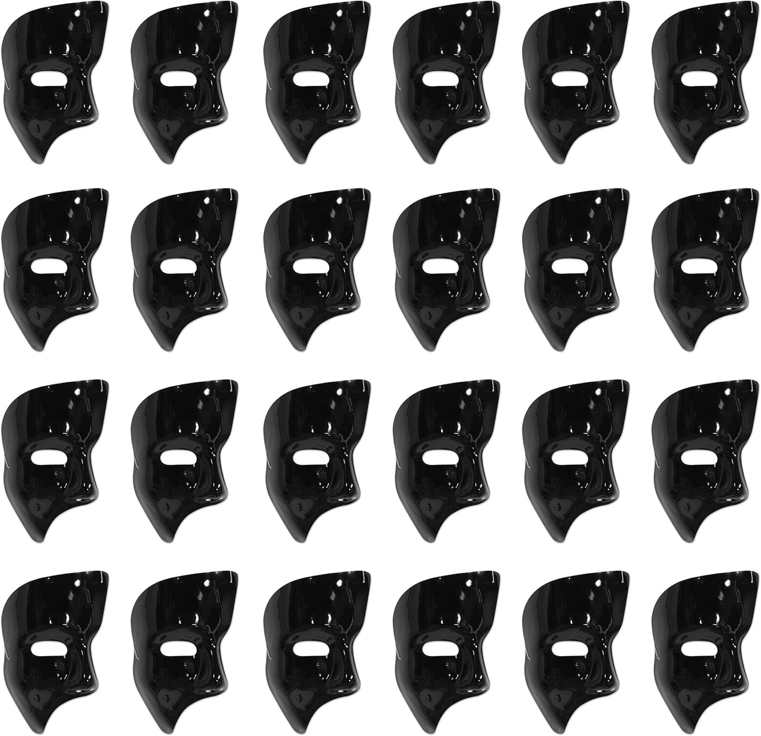 Beistle 60820-BK Phantom Masks (24 Pack), Black image number 6