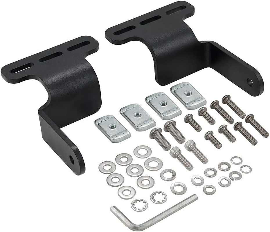 Rhino Rack LED Light Brackets for Pioneer Platform, Stainless Steel, Black Powder Coated image number 4