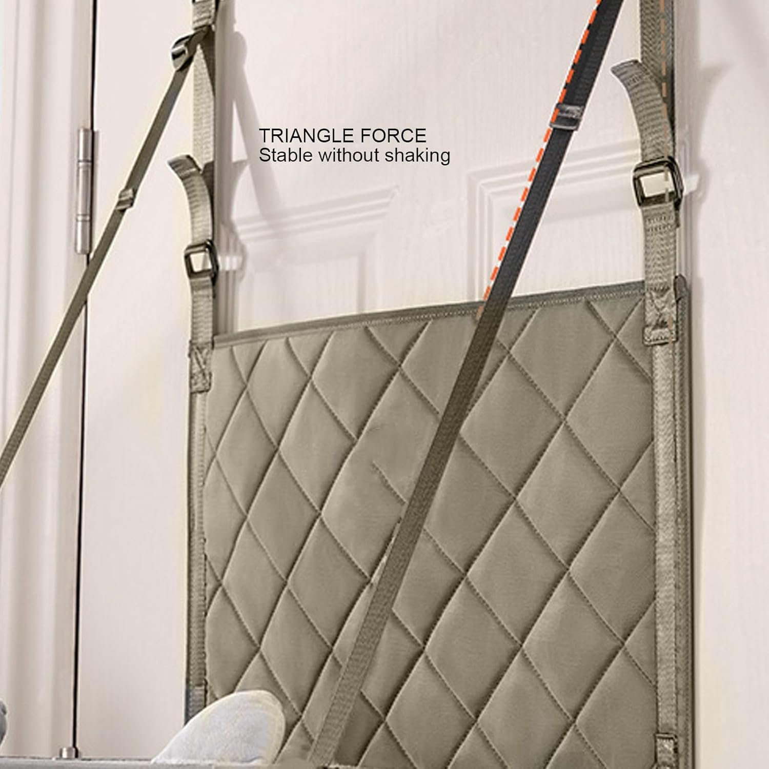 Bewinner Foldable Cat Climbing Frame Door or Wall Mounted, Multifunctional Cat Tower, Cat House Bed Furniture with Detachable Pillow & Bell Toy for Indoor Cats image number 6