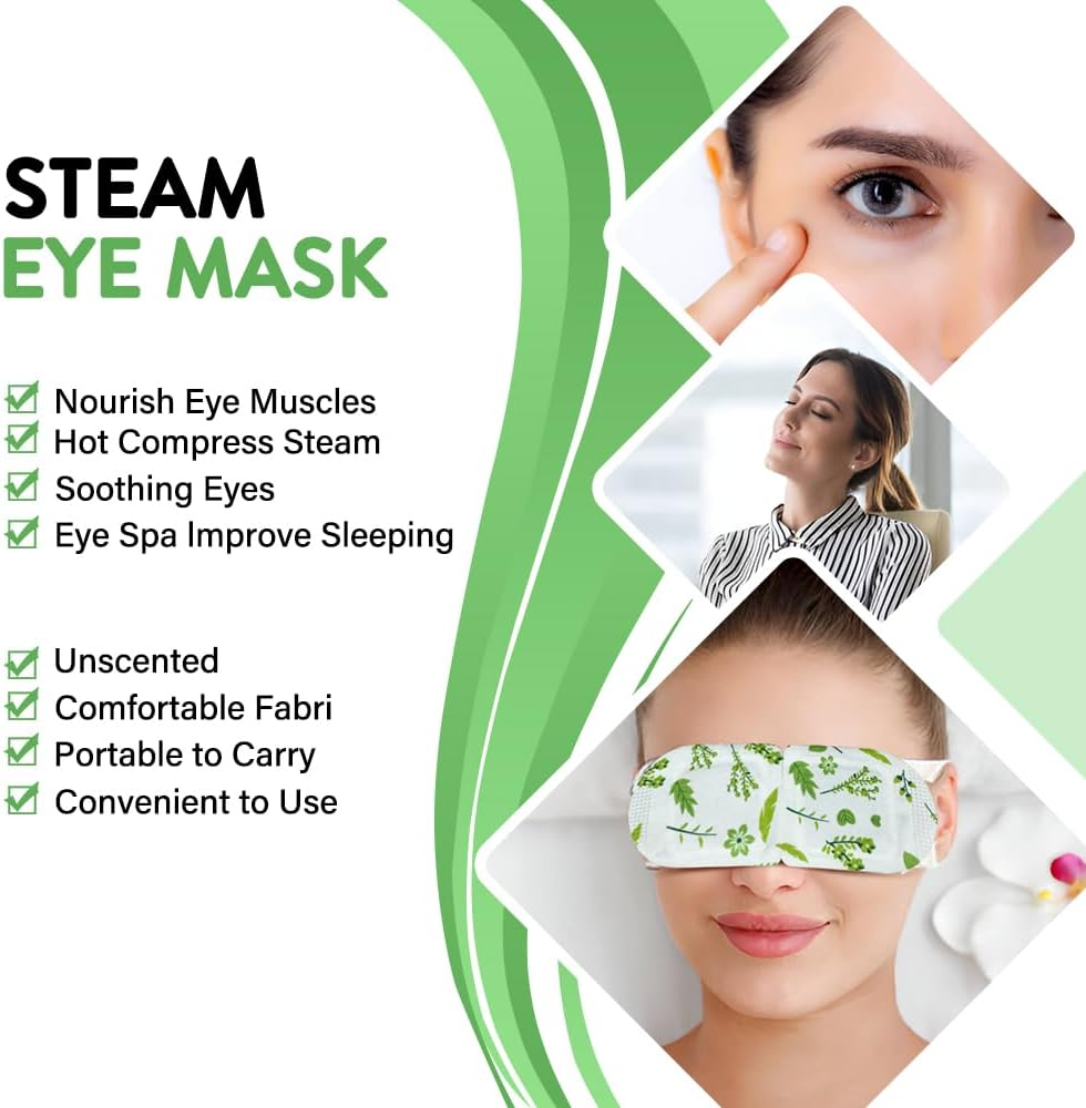 Minidiva Steam Eye Mask for Dry Eyes, 30Pcs Self Heating Spa Warm Eye Mask Relax Sleep Mask, Disposable Heated Eye Mask for Dark Circles Eye Fatigue, Relieve Stress Eye Fatigue (Unscented) image number 3