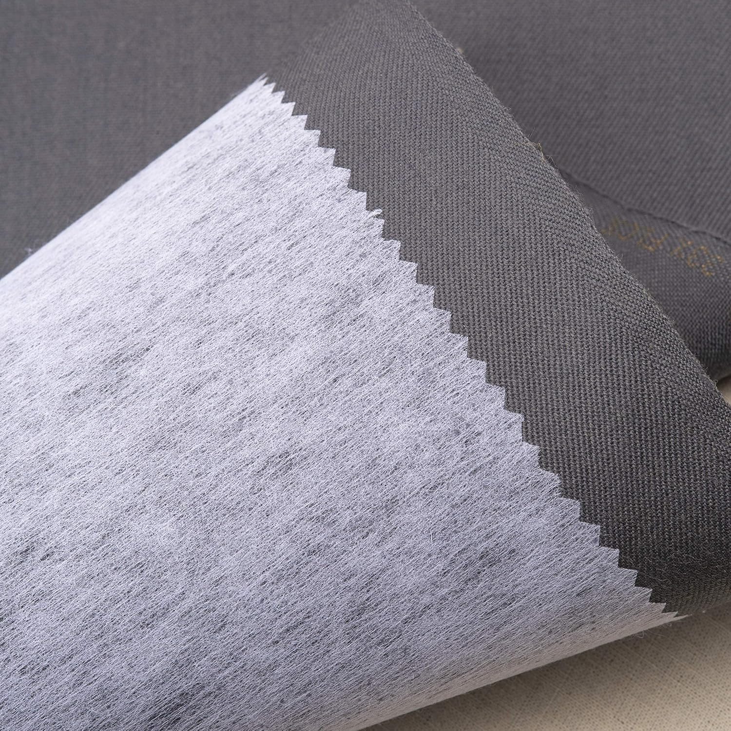 Iron On/Fusible Interfacing Fabric - Light Weight 75Cm Wide - 1 Metre - White (Non-Woven) image number 2