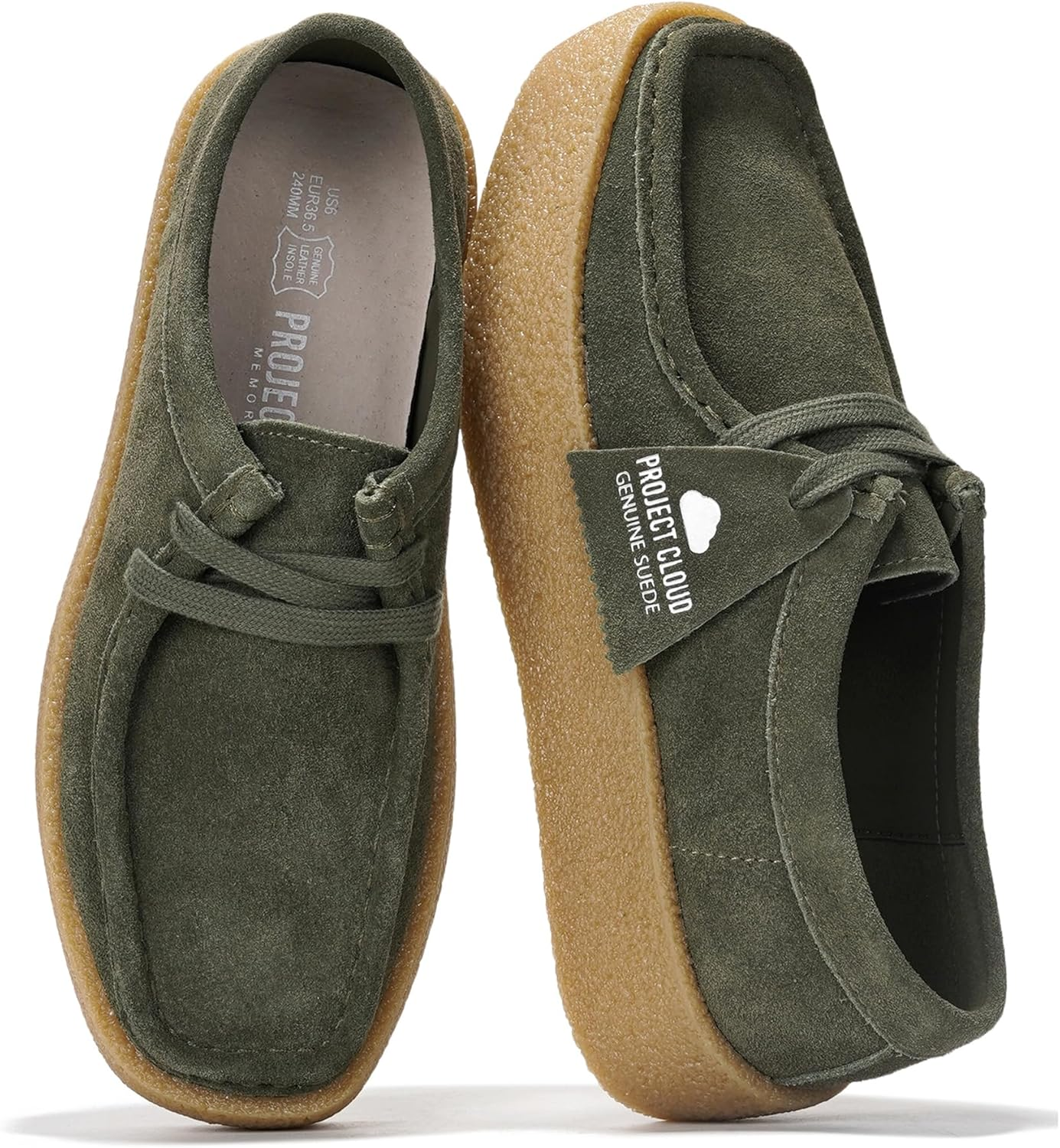 Project Cloud Genuine Leather Womens Shoes - Non-Slip Platform Loafers for Women with Memory Foam Insole - Stylish Oxford Fall Shoes for Women 2025 (WALLYCHUNKY)