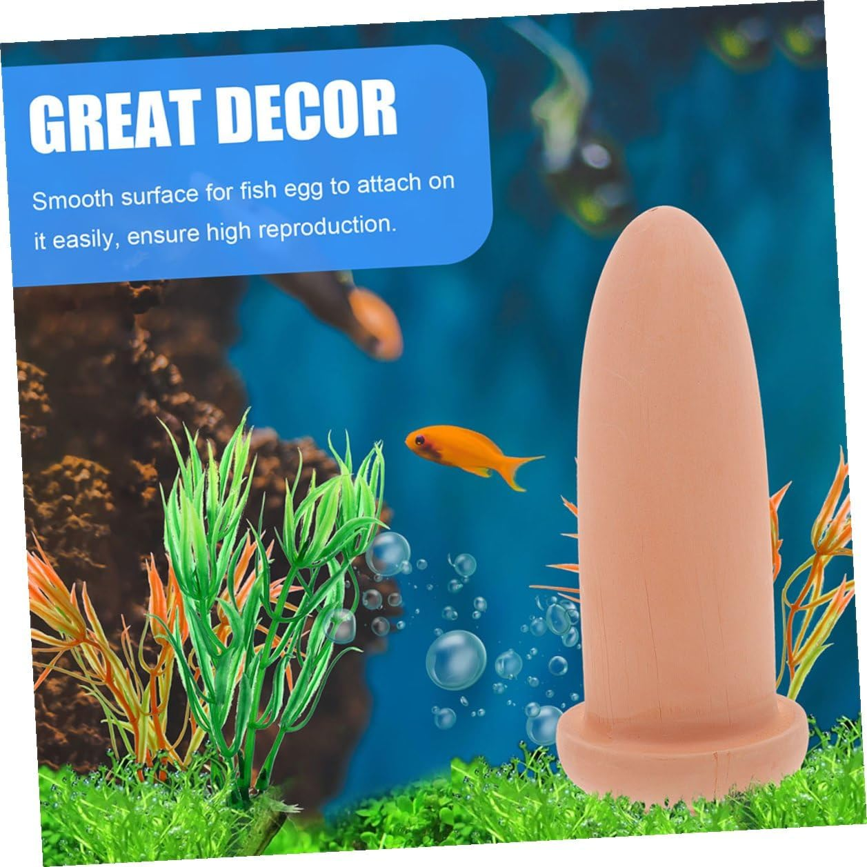 Didiseaon Potty Clay Fish Incubator Spawning Barrel with Smooth Surface for Angelfish Shrimp Breeding Bucket Suitable for Bream Cichlids and Aquatic Pets image number 2