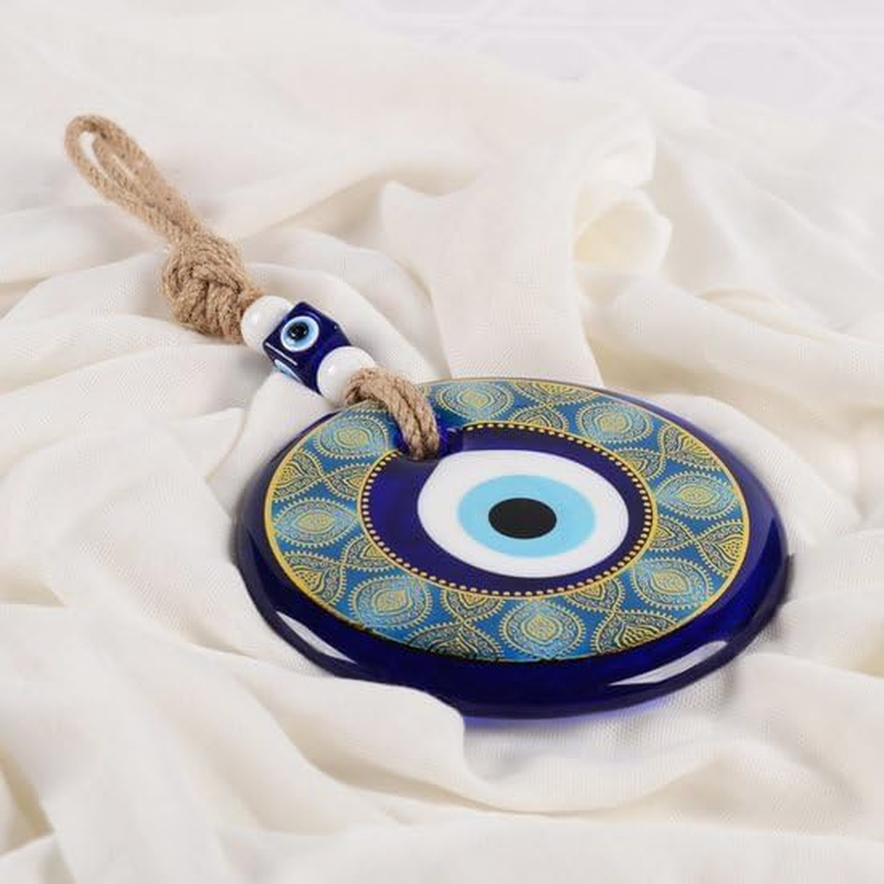 BABY SHOWER CHOCOLATE Evil Eye Wall Hanging, Home Decor, Good Luck Charming, Evil Eye Wall Decor, Nazar Boncuğu, Gift Ideas for a New Home Office, TM1001-13 Cm image number 2