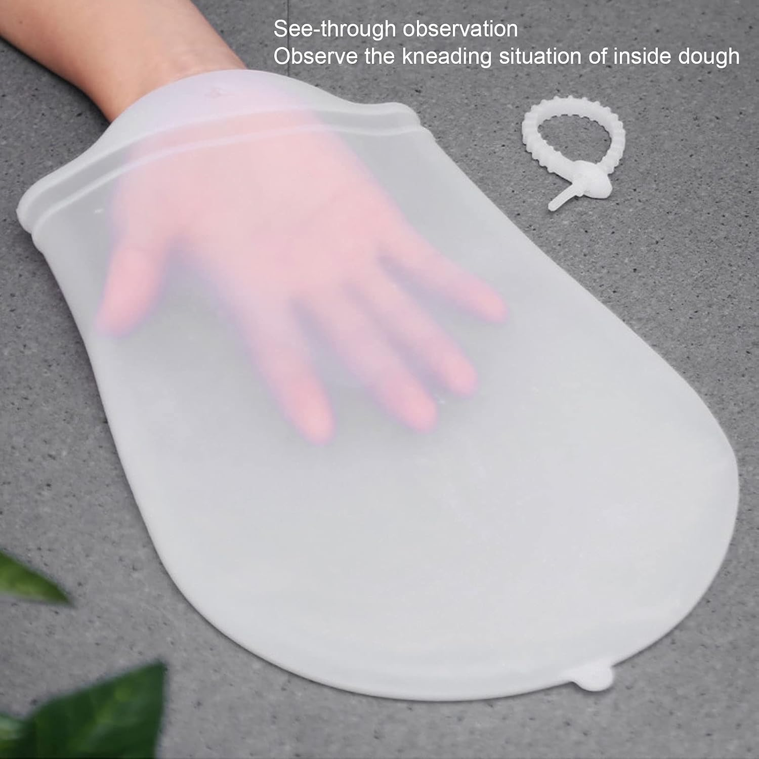 Ejoyous Versatile Dough Kneading Bag, Thicken Silicone Dough Flour Mixer Bag Kitchen Accessory for Pastry Bread Making Baking (S 100X40X0.3Cm / 39.4X15.7X0.1In) image number 4
