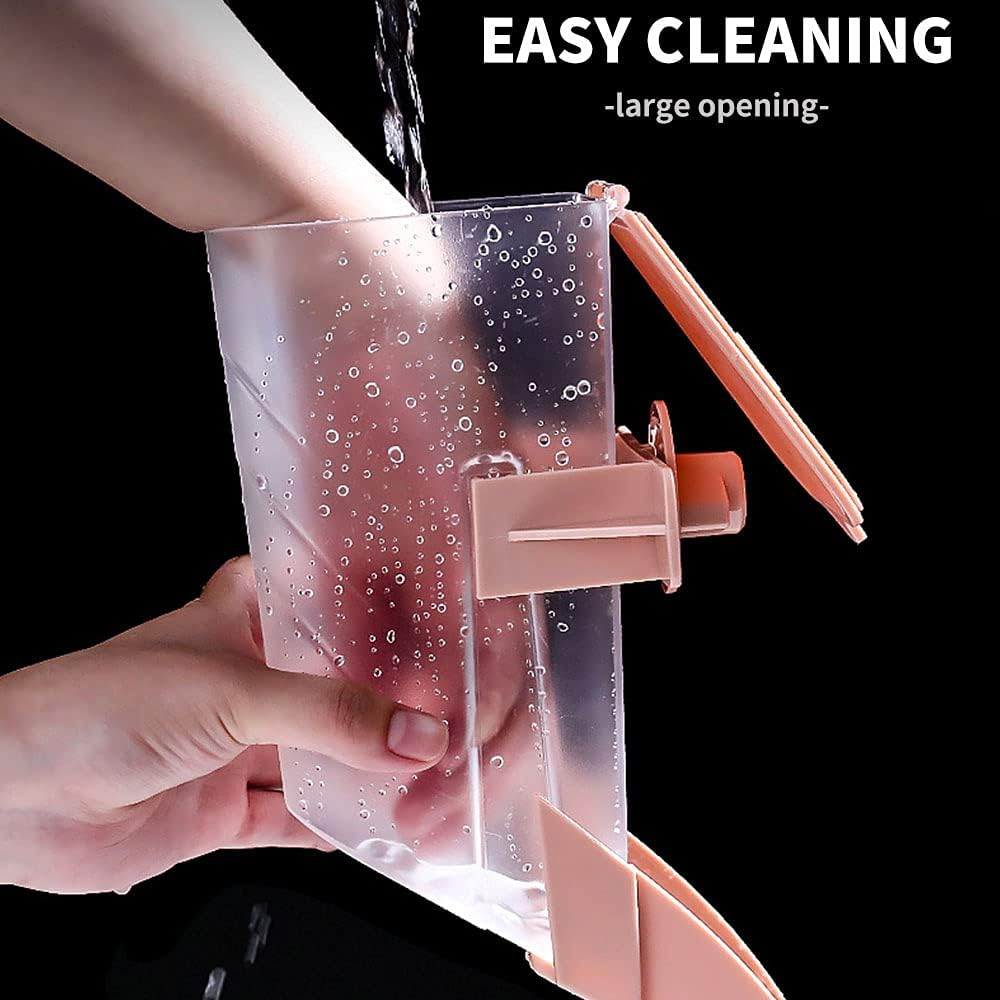 Oncpcare 1L Automatic Rabbit Food Dispenser, Rabbit Food and Water Bowls, Small Pet Feeder with Lid, Great for Rabbits, Ferrets, Cats, Birds image number 3