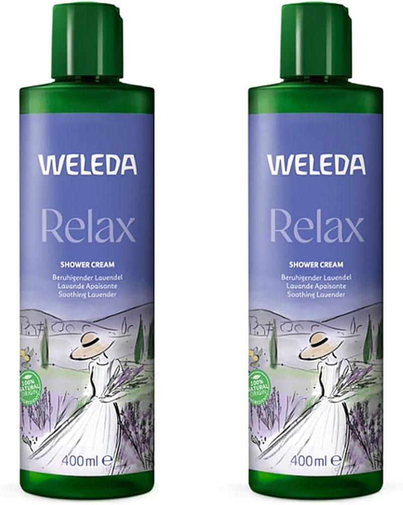 WELEDA Relax Shower Cream - Lavender 400Ml | Natural Body Wash |Calming Fragrance | Vegan image number 2