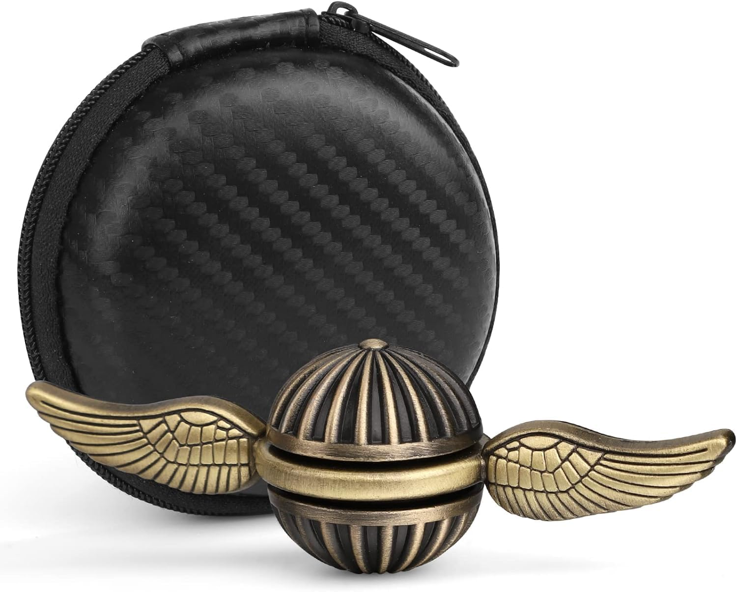 Fidget Spinner Hand Finger Spinning Toy Magic Orb Anxiety Toys Finger Spinners Toy Spining Novelty Toys for Adults and Kids Classroom Stress Relief Birthday (Bronze) image number 5