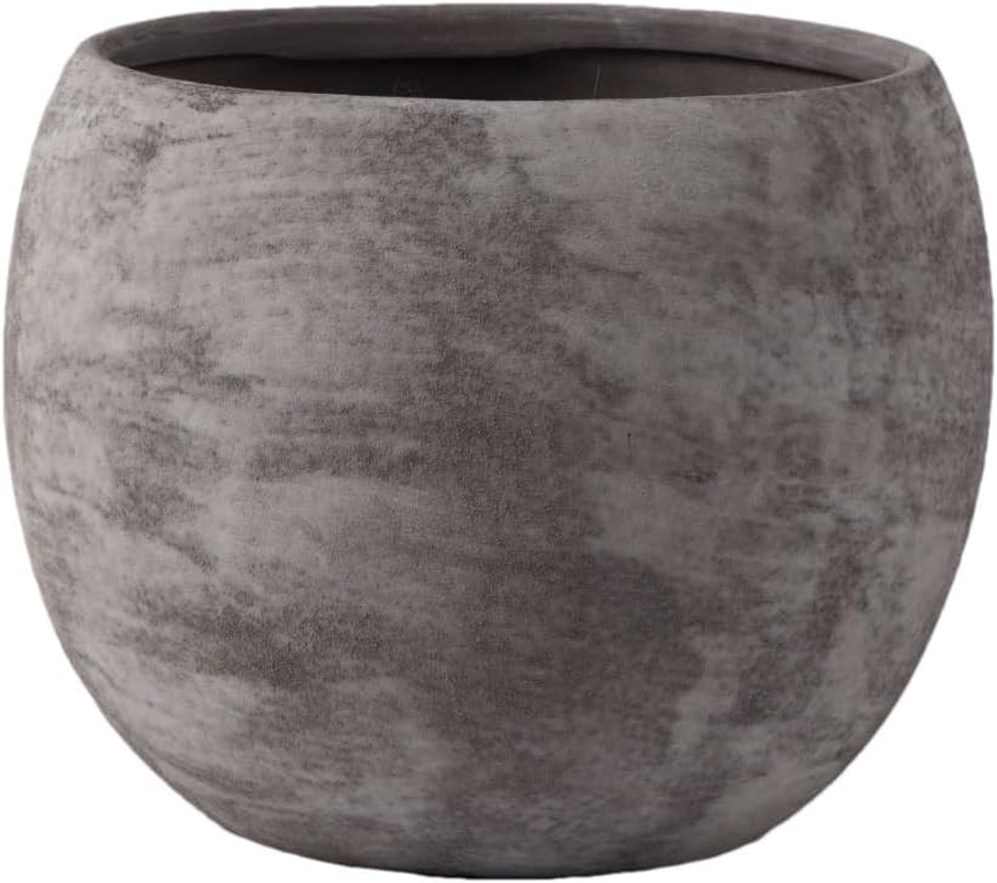 Olly & Rose Black Grey Ceramic Plant Pot Large 25Cm (8085D-5BKGY) image number 5