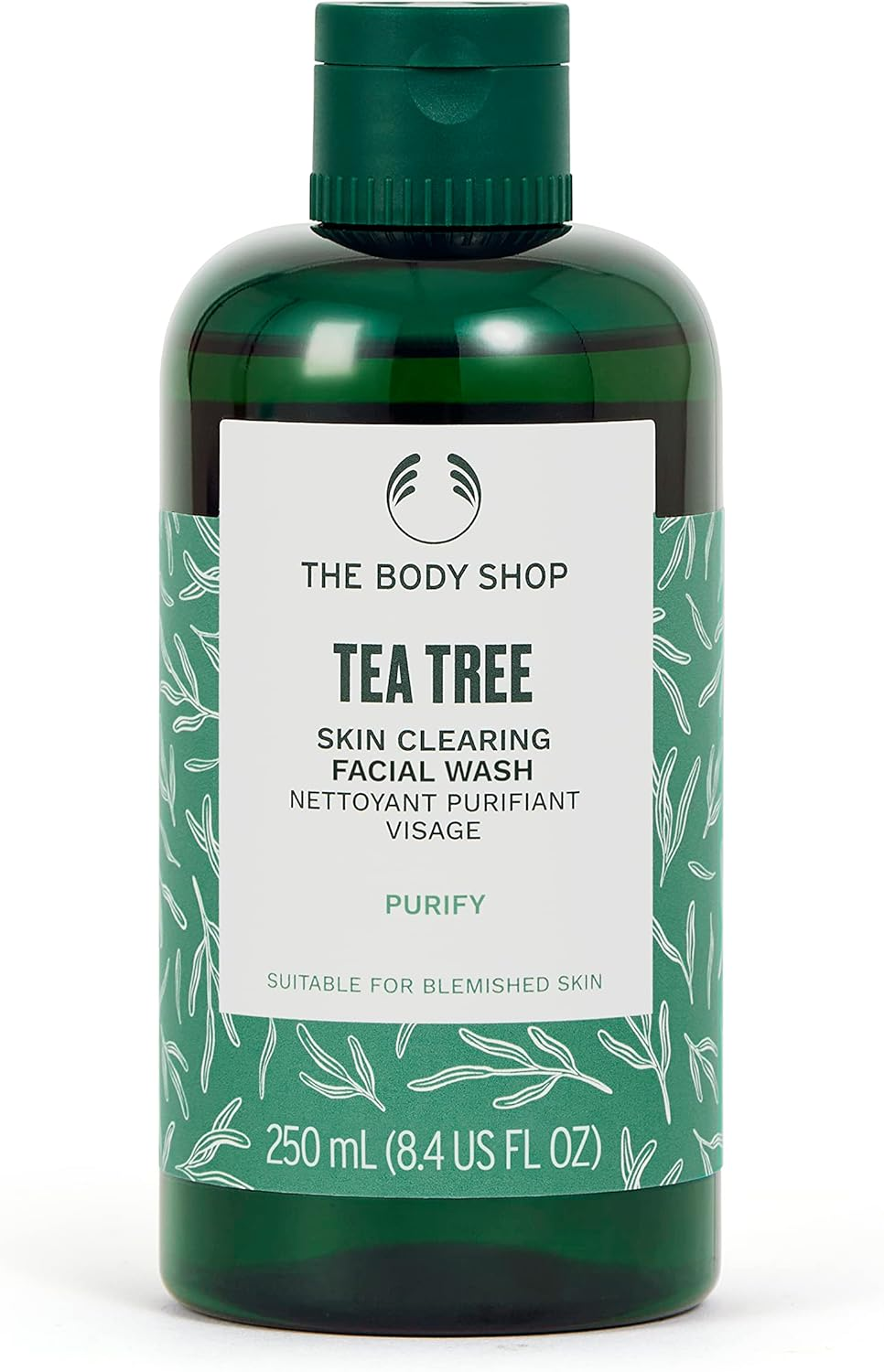The Body Shop Tea Tree Skin Clearing Facial Wash &ndash; Purifying Vegan Face Wash for Oily, Blemished Skin &ndash; 8.4 Oz