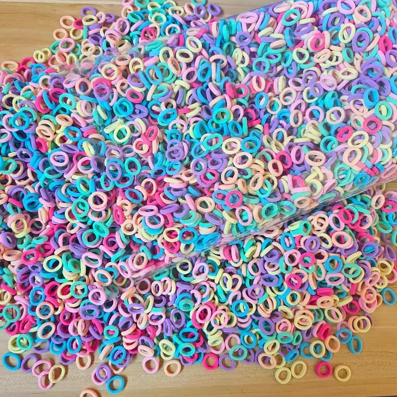 Lavema 100 Pcs Multi Bright Hair Bobbles Bands for Girls and Women