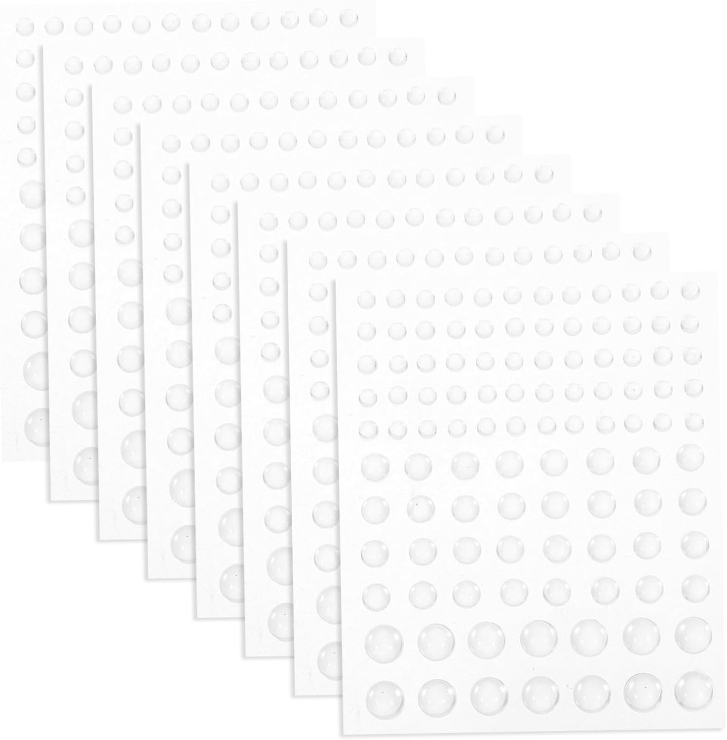 LALAFINA 32Sheets Dewdrop Dew Design Patches DIY Phone Case Patches Water Droplet Bead for Manicure Supplies Water Vase Filler Beads for Cards Dewdrops image number 6