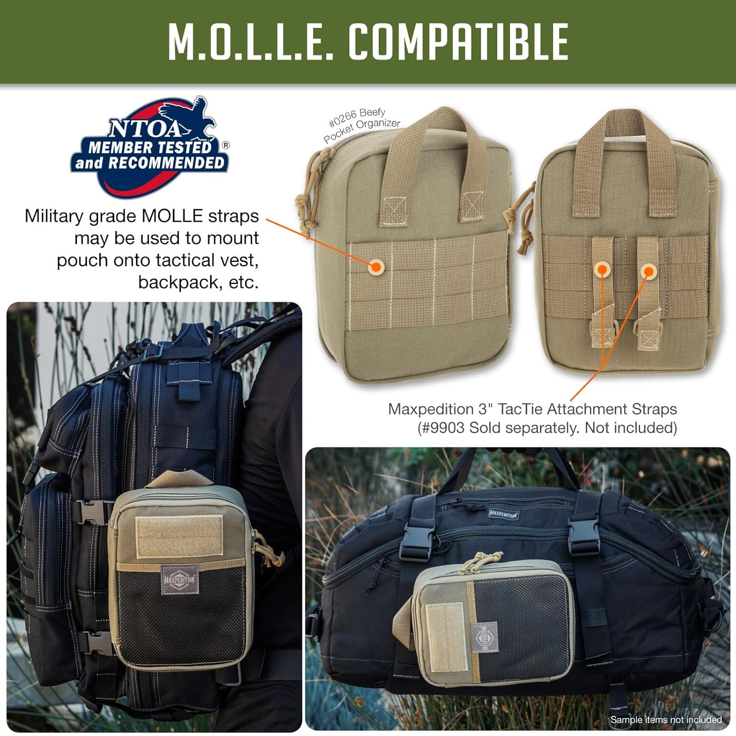 Maxpedition Gear Beefy Pocket Organizer - Khaki image number 2