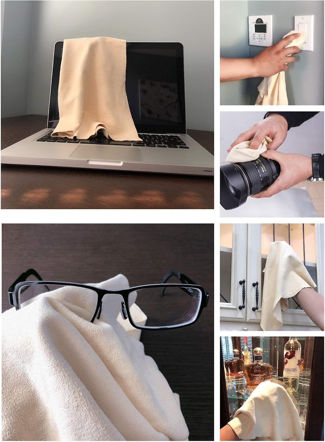 SHEEPSKIN ELITE Chamois Drying Cloth Car Drying Towel Real Leather Super Absorbent Fast Drying Natural Chamois Car Wash Cloth Accessory (2 SQ Each, 4 SQ FT in Total) image number 5