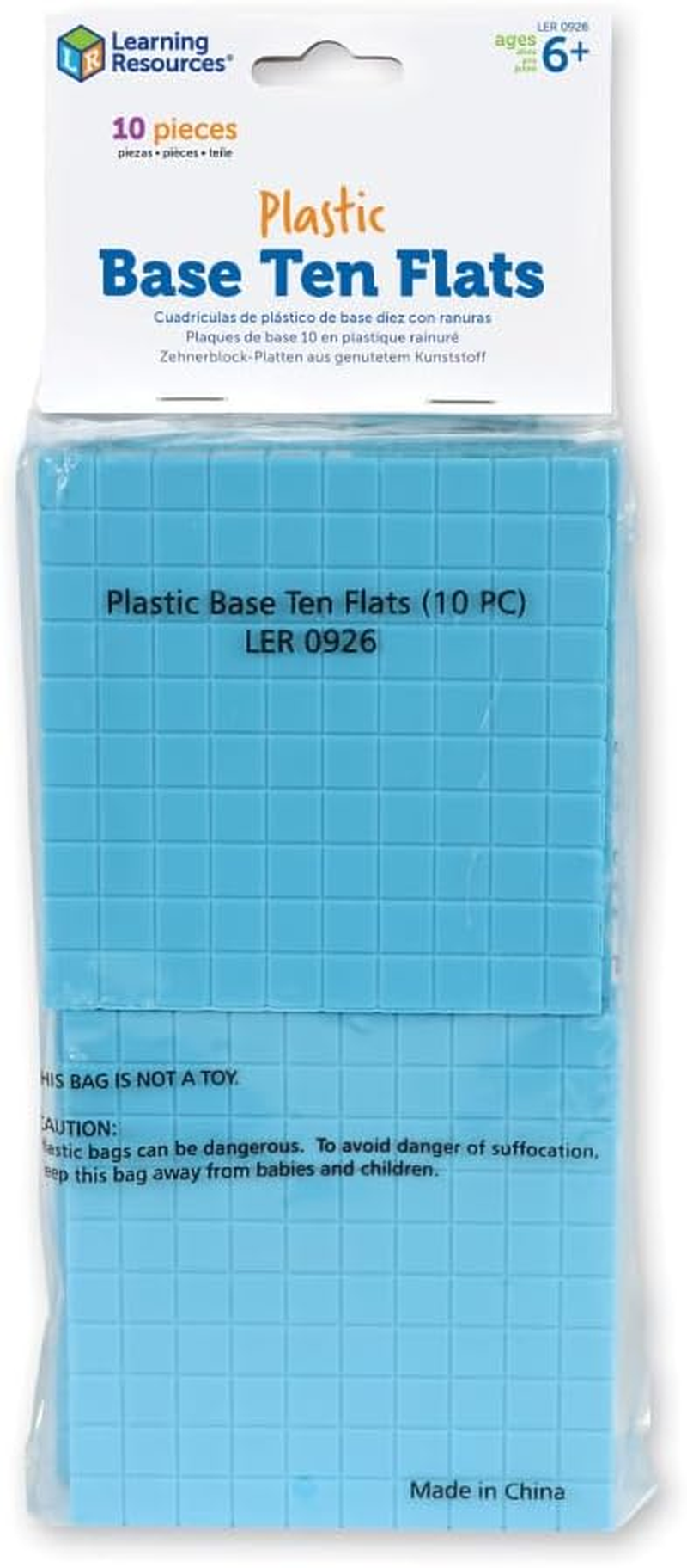 Learning Resources Blue Plastic Base Ten Cube, Early Math, Homeschool, Counting Toys, Ages 6+ image number 5