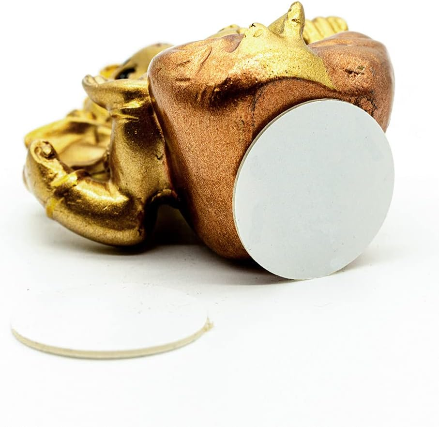 Hindu Ganesh for Car Dashboard - Indian Mini Ganesha Statue Decor India Home Office Temple Mandir Pooja Items Diwali Gifts Decor Murti Ganpati Idol Yoga Zen Meditation Room Altar Shrine Kit image number 3