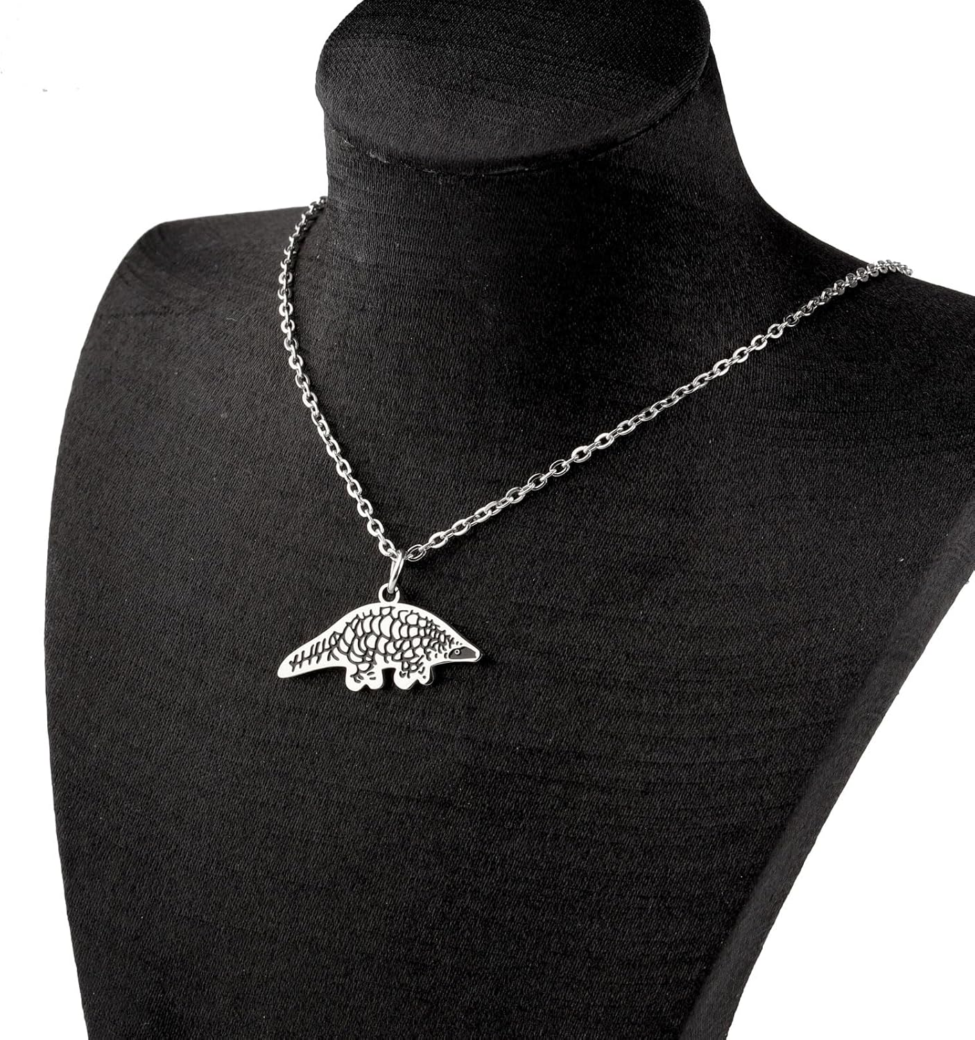 WUSUANED Pangolin Pendant Necklace Pangolin Charm Jewelry Animal Lover Gifts Pangolin Lover Gift image number 4