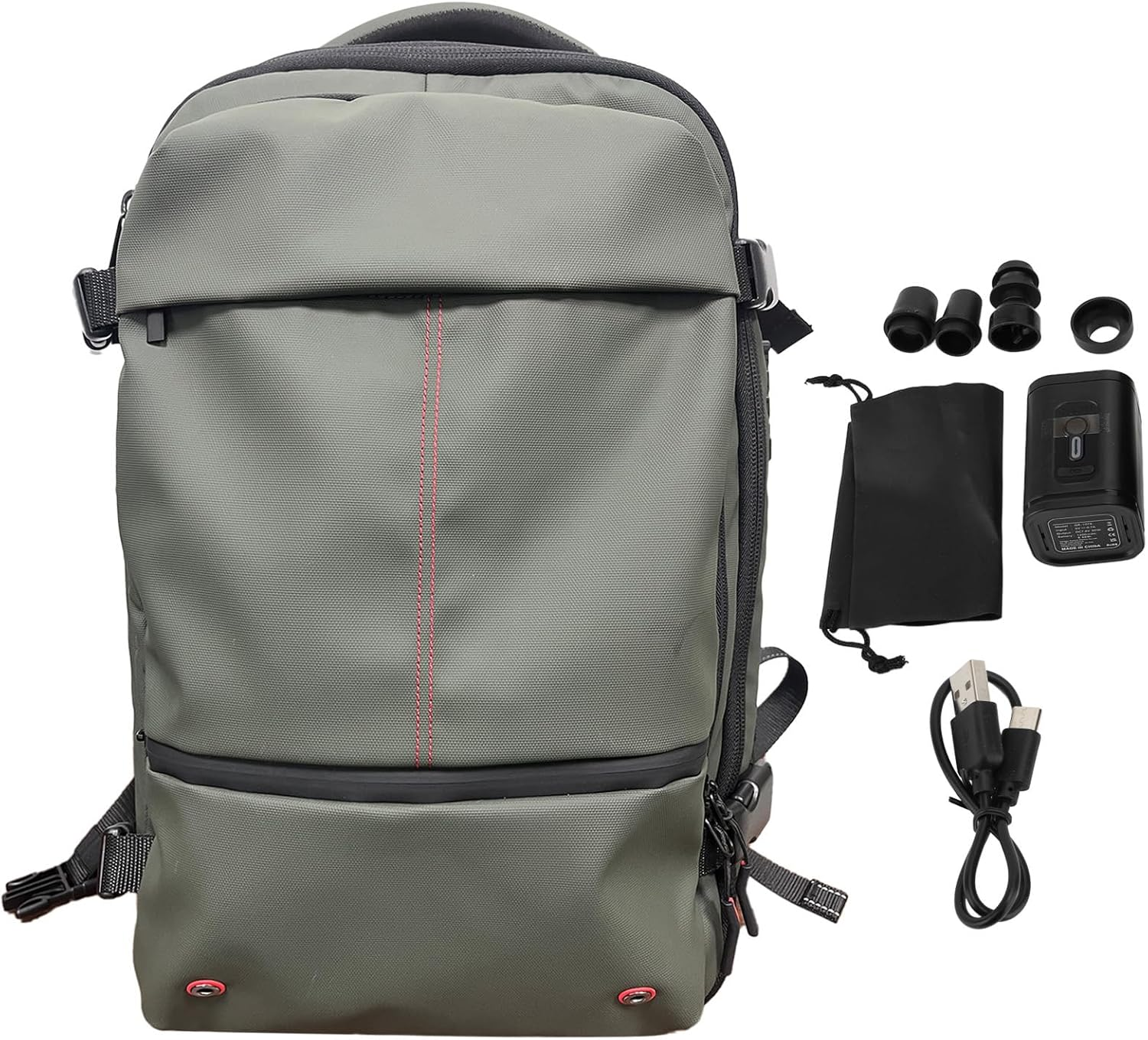 Travel Backpack, Vacuum Backpack with Vacuum Pump, 19 Inch Large Capacity Backpack, Expandable Travel Backpack with Combination Lock, Compartmentalized Storage Design