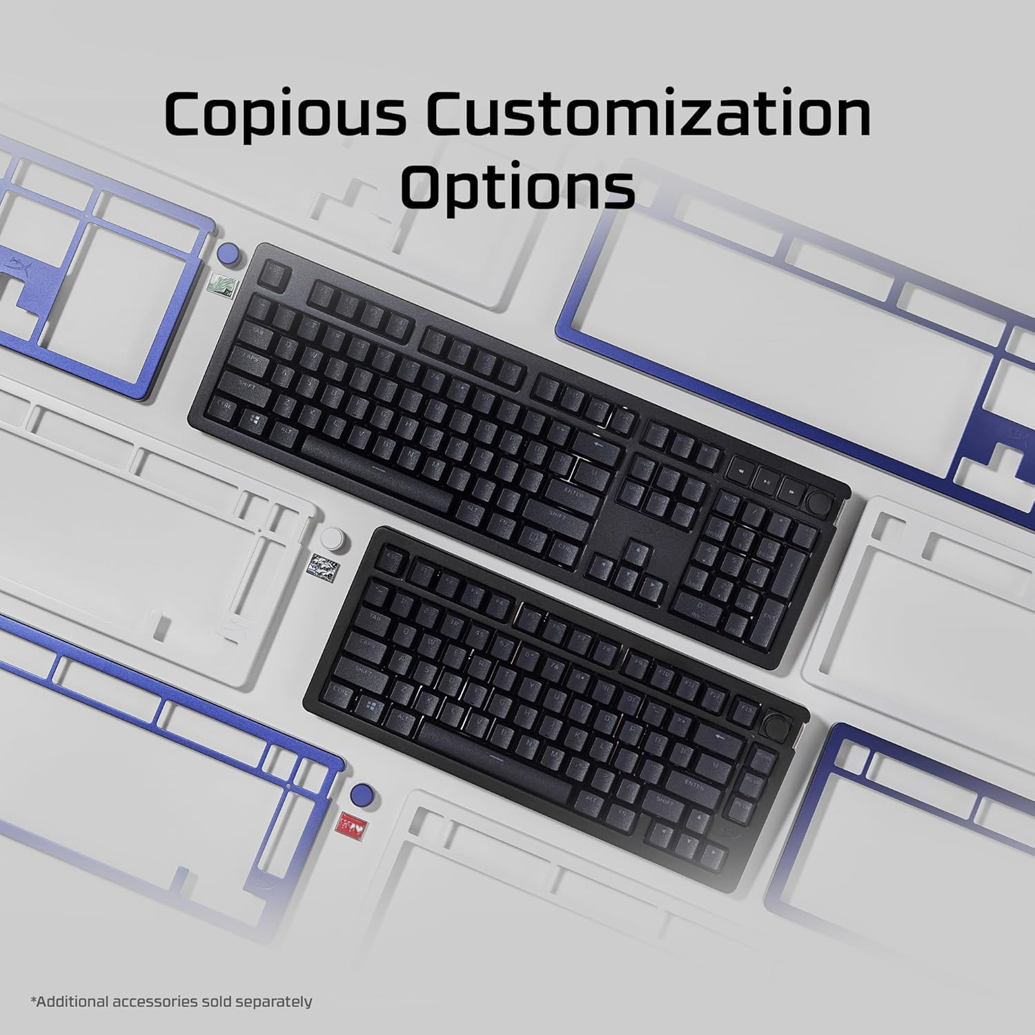 Hyperx Alloy Rise &ndash; Hot-Swappable Mechanical Gaming Keyboard, PC, Ambient Light Sensor, Gasket Mounted, Linear Switches image number 4