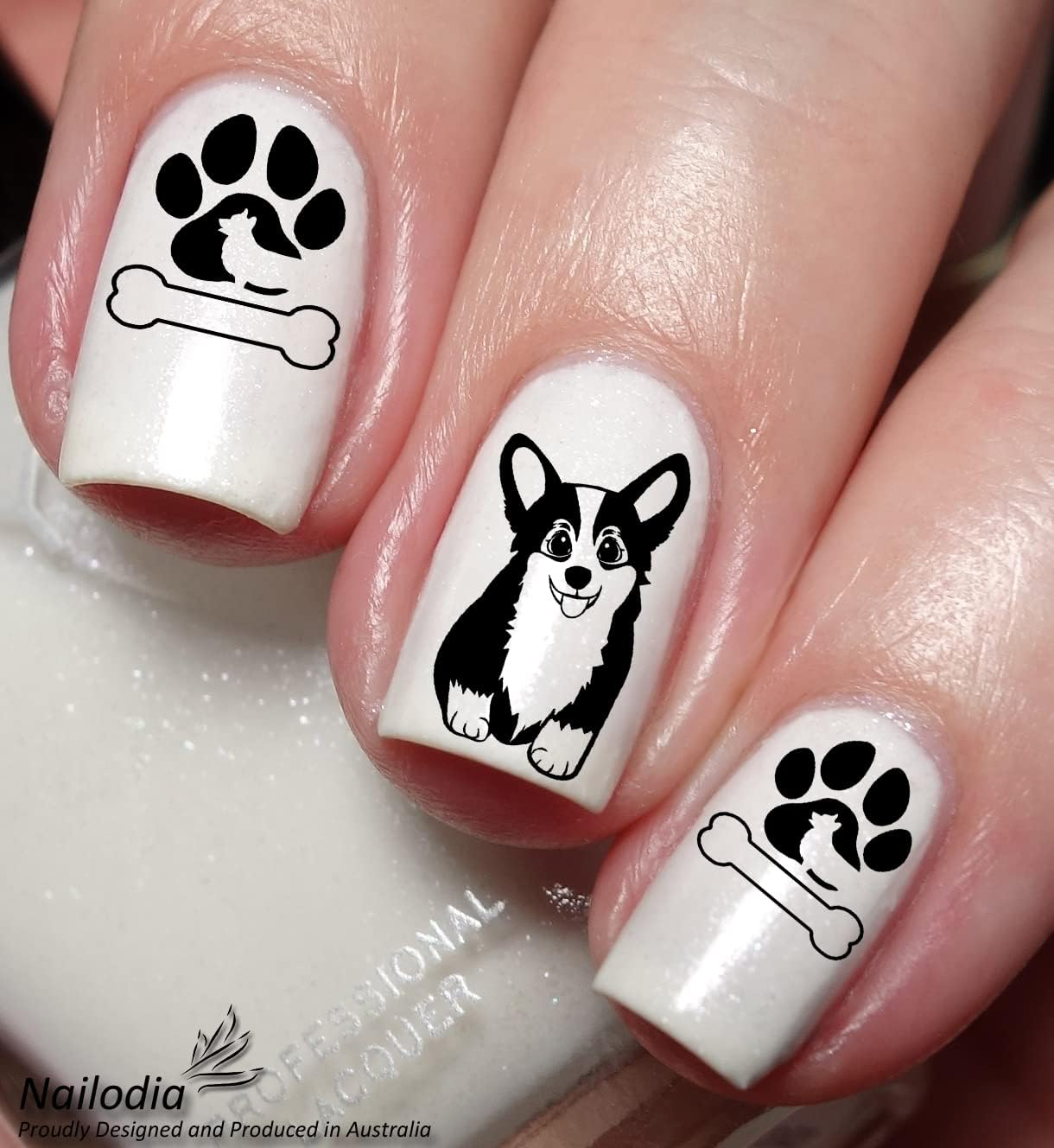 Corgi Dog Puppy Nail Art Decal Sticker image number 4