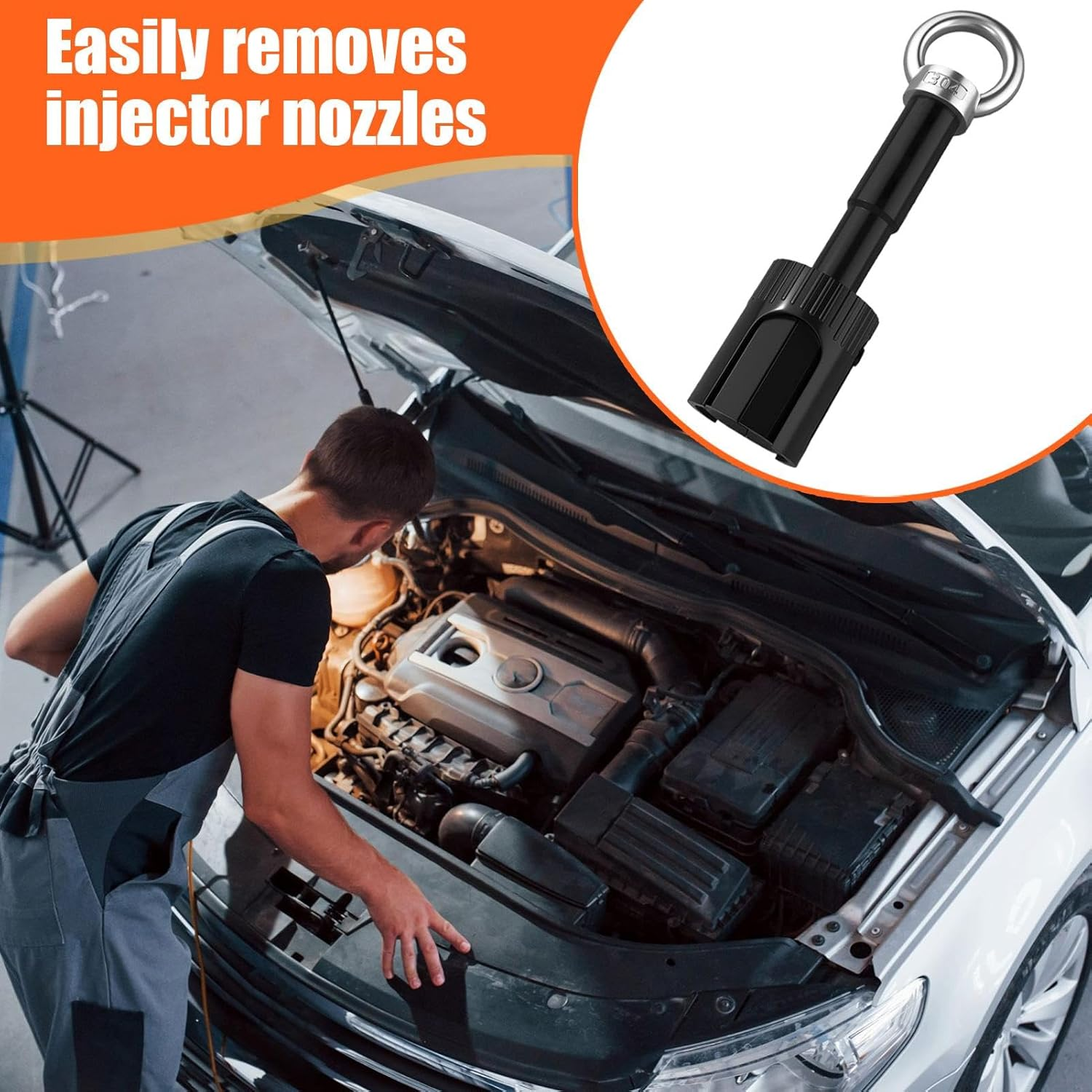 Oil Injector Puller Removal Tool Injector Removal and Installation Kit - Automotive Replacement Part for Engines and Stable, And