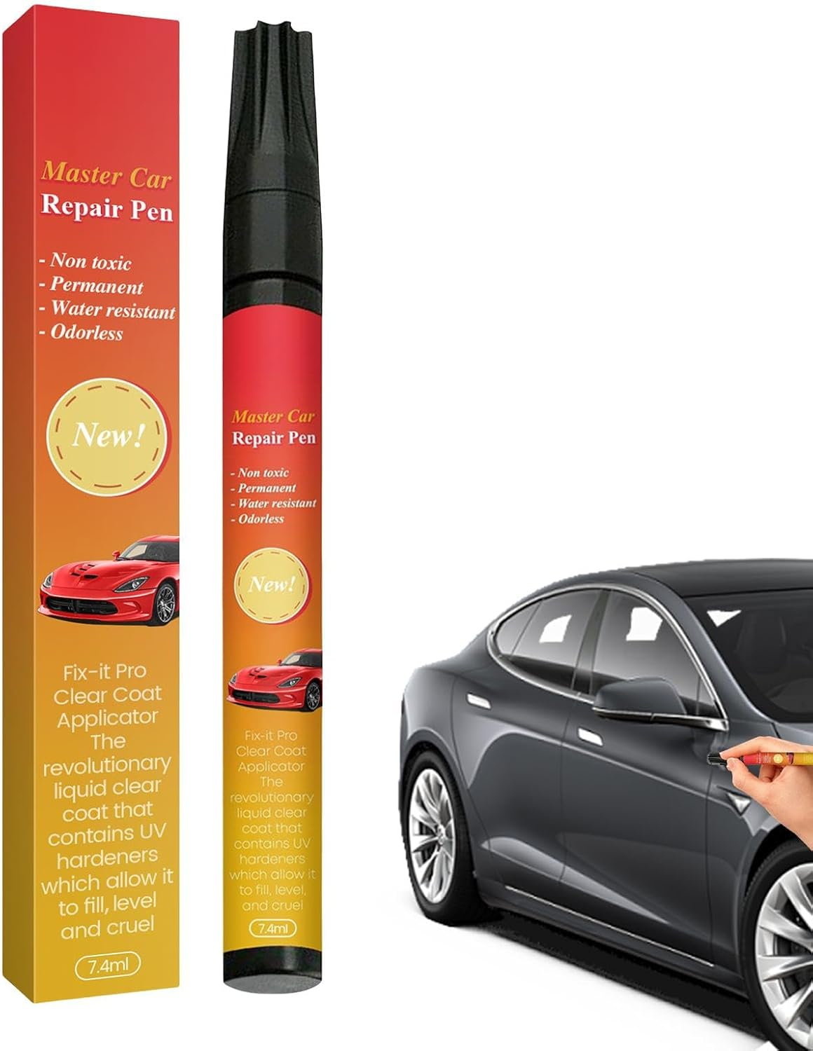Auto Paint Repair Pen - 7.4Ml All Car Compatibility Touchup Paint Pen - Quick Drying, Lasting Automotive Repair Accessories image number 5