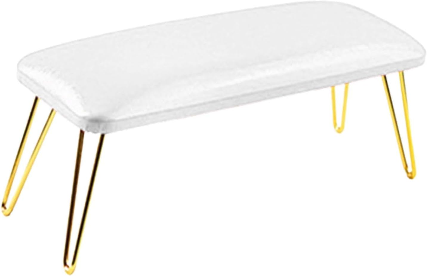 Eigell Nail Hand Rest,Manicure Nail Rest,Manicure Nail Tool,Nail Table Mat,Nail Pillow Hand Rest,For,Nail Technician Use,Must Have, White and Gold - Pink And Gold image number 7