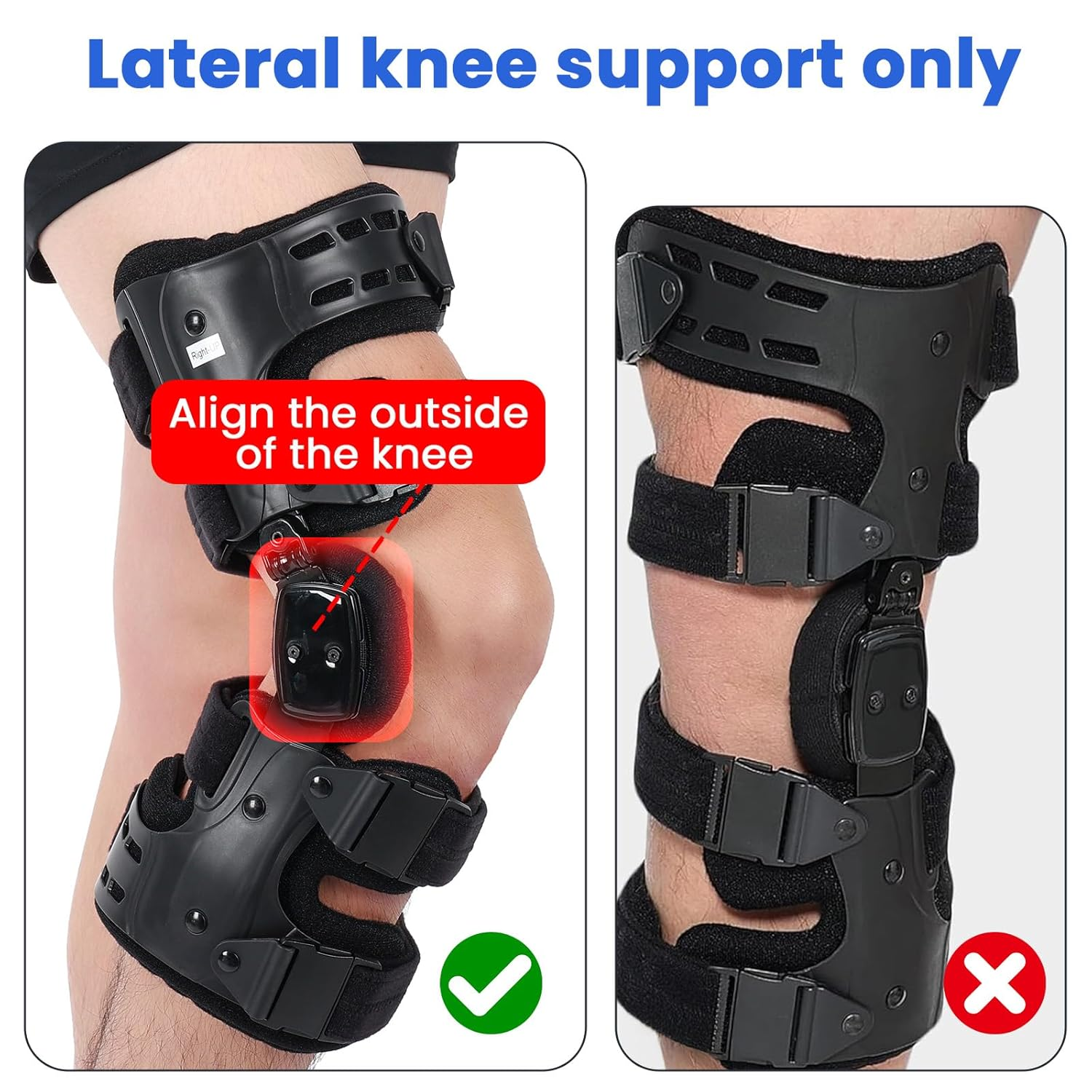 OA Unlaoder Knee Brace, Unloader Knee Brace for Osteoarthritis, Arthritis Pain, Bone Knee Joint Pain and Degeneration, Lateral Knee Support (Right) image number 4