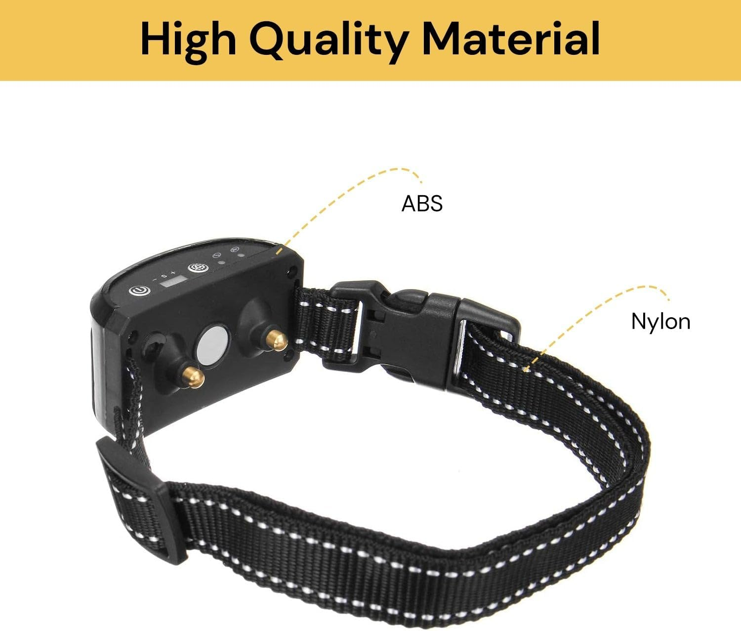 EZONEDEAL Rechargeable Dog Bark Collar Anti-Barking Collar | Rain Resistant | Beeps/Vibration/Shock Mode | No Harm Training | for Small Medium and Large Dogs All Breeds over 6 Lbs