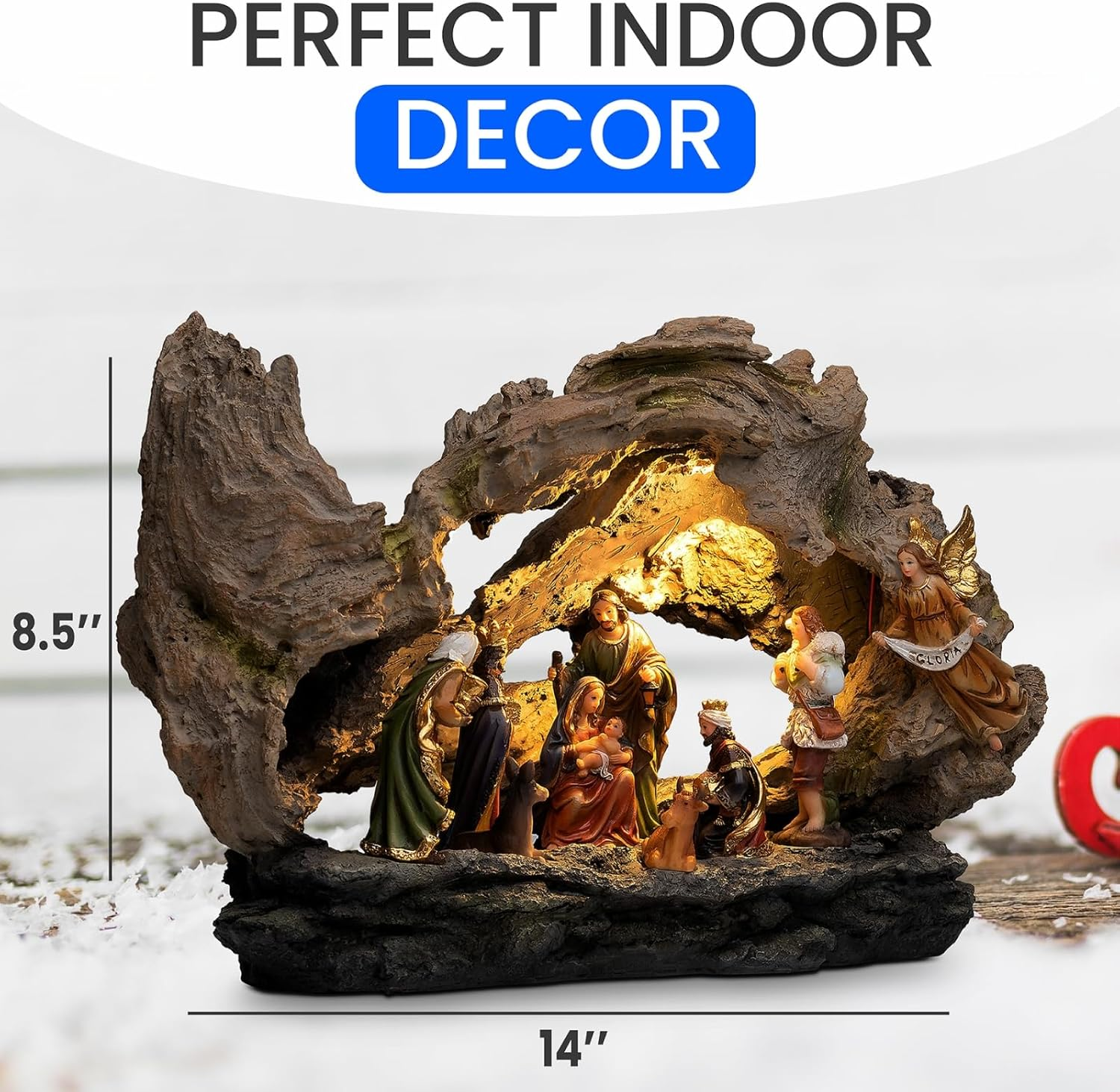 Nativity Sets for Christmas Indoor, Nativity Set, Nativity Scene Indoor, Nacimientos Navide&ntilde;os Grandes, Pesebre De Navidad, Christmas Nativity Set, Nativity Sets & Figures image number 2