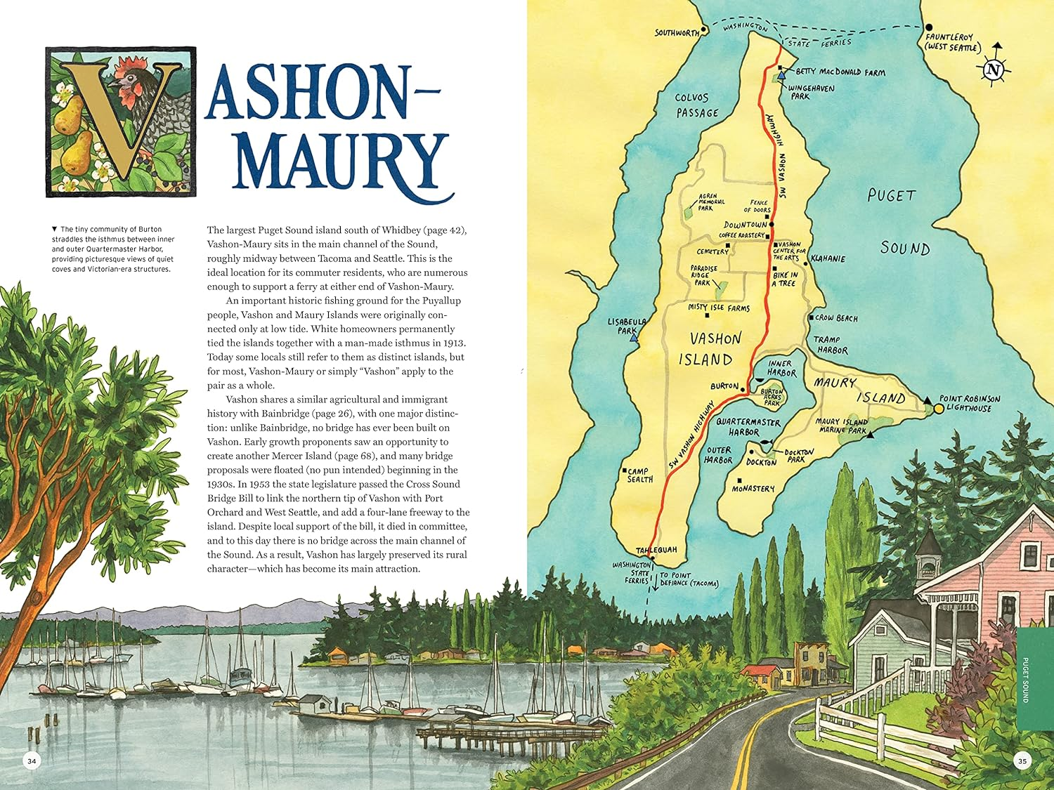 On Island Time: a Traveler'S Atlas: Illustrated Adventures on and around the Islands of Washington and British Columbia image number 6