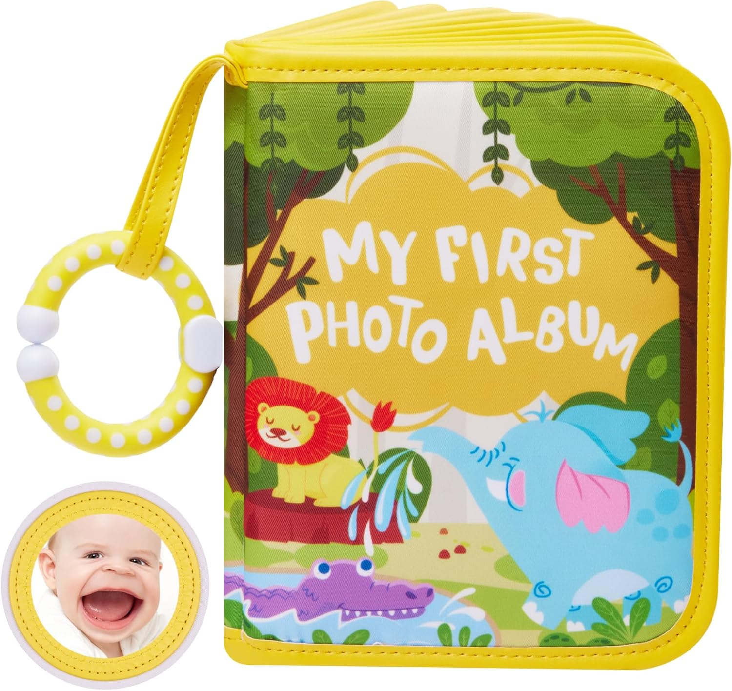 Lilian&Gema Baby'S My First Photo Album &ndash; Soft Photo Album for Baby with Adorable Design, Holds 4X6 Pictures, Perfect Baby Photo Albums for Newborn, Toddler & Kids