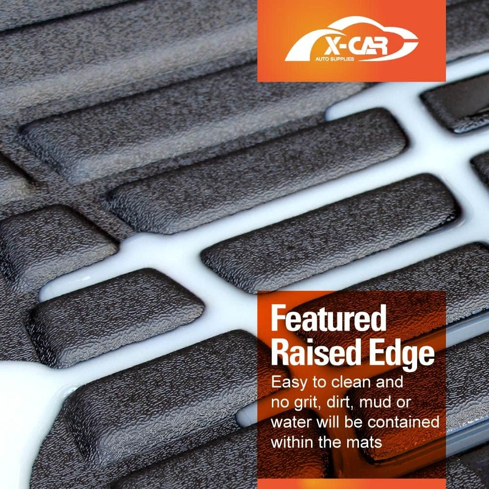 X-CAR 3D Floor Mats for Toyota Fortuner 2015-2025 Heavy Duty TPE Car Mats Carpet Liners Accessories image number 2