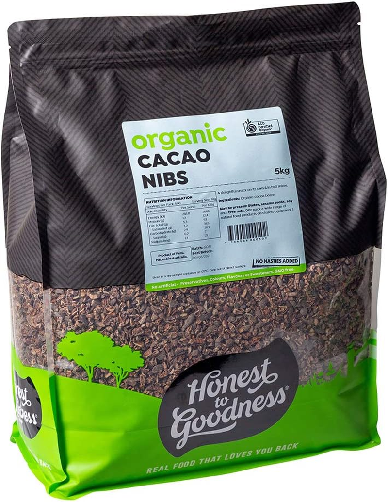 Honest to Goodness Organic Cacao Nibs, 5Kg