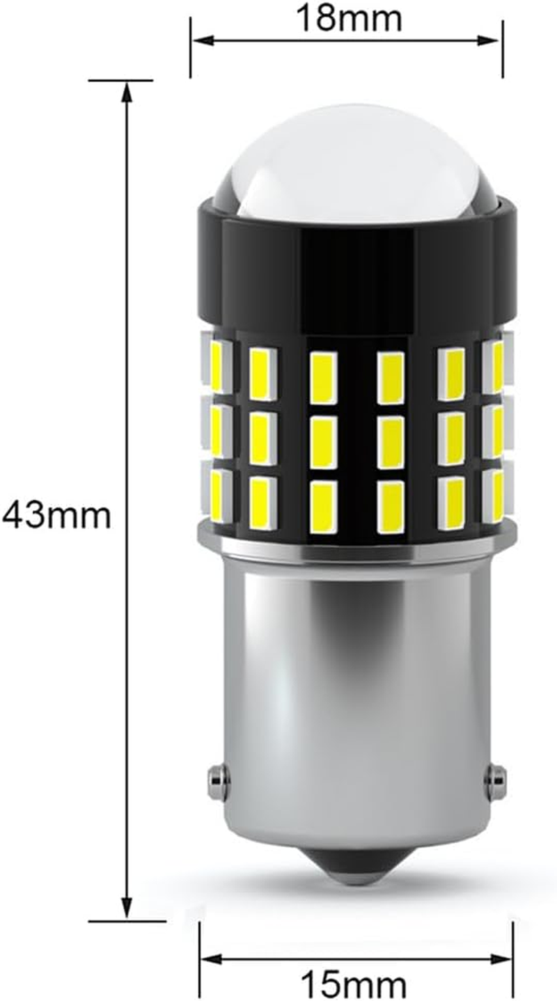 Blyilyb 12-24V 1156 BA15S P21W 7506 LED Light Bulbs 6000K White Color Replacement for Backup Reverse Tail Light Bulbs image number 1
