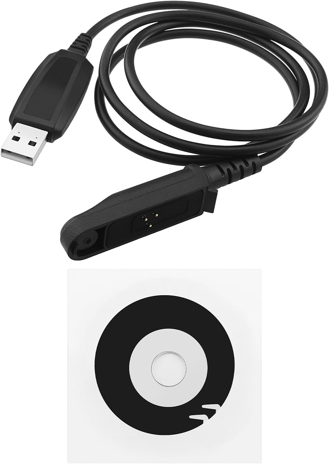 SING F LTD 1 Set Walkie Talkie Connection Computer USB Interface Programming Cable with CD Compatible with Baofeng UV-9PLUS BF-UV9R BF-A58 BF9700 image number 3