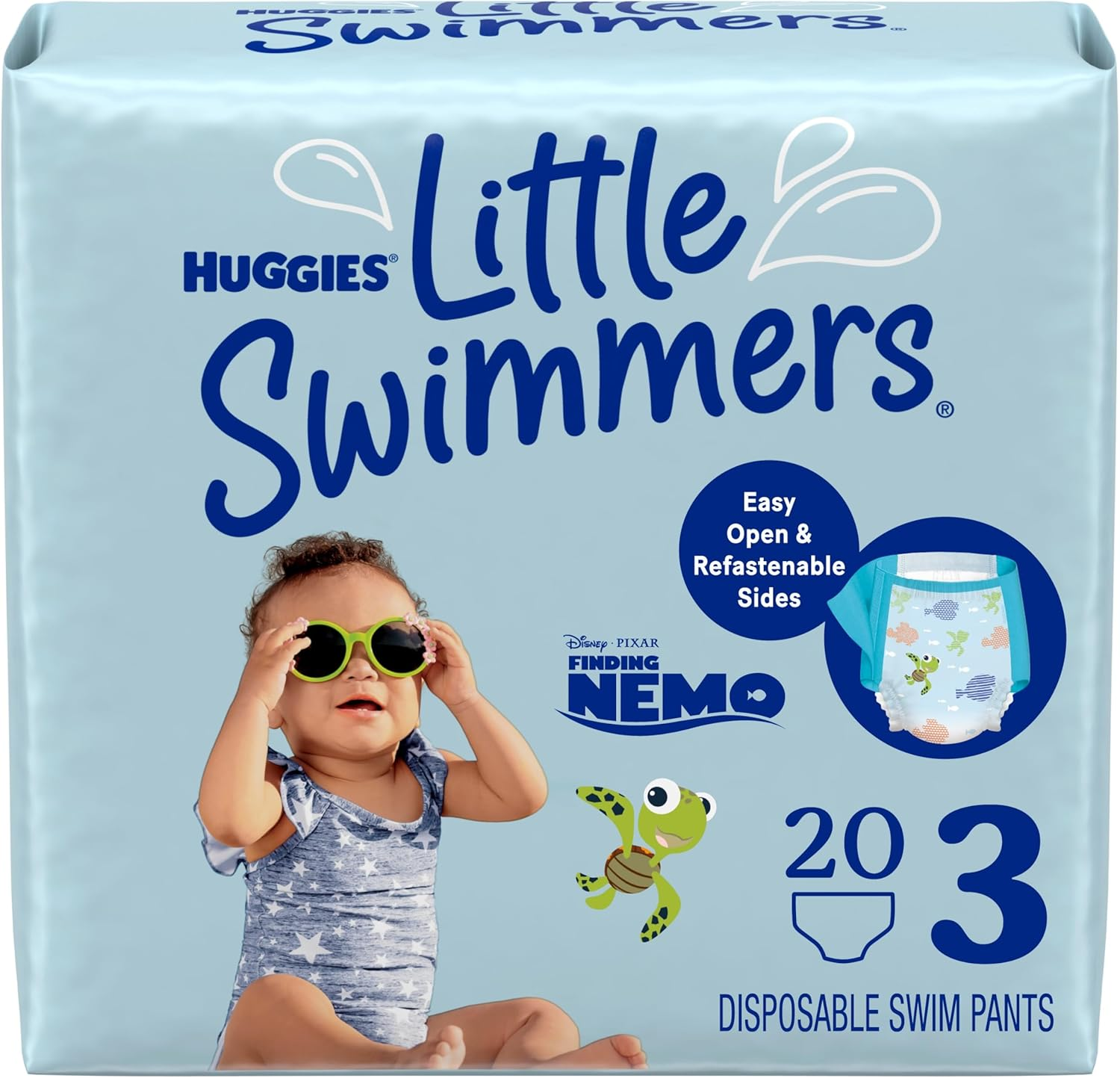Huggies Little Swimmers Swim Diapers Disposable Swim Pants, Size 5-6 Large, 17 Ct image number 3