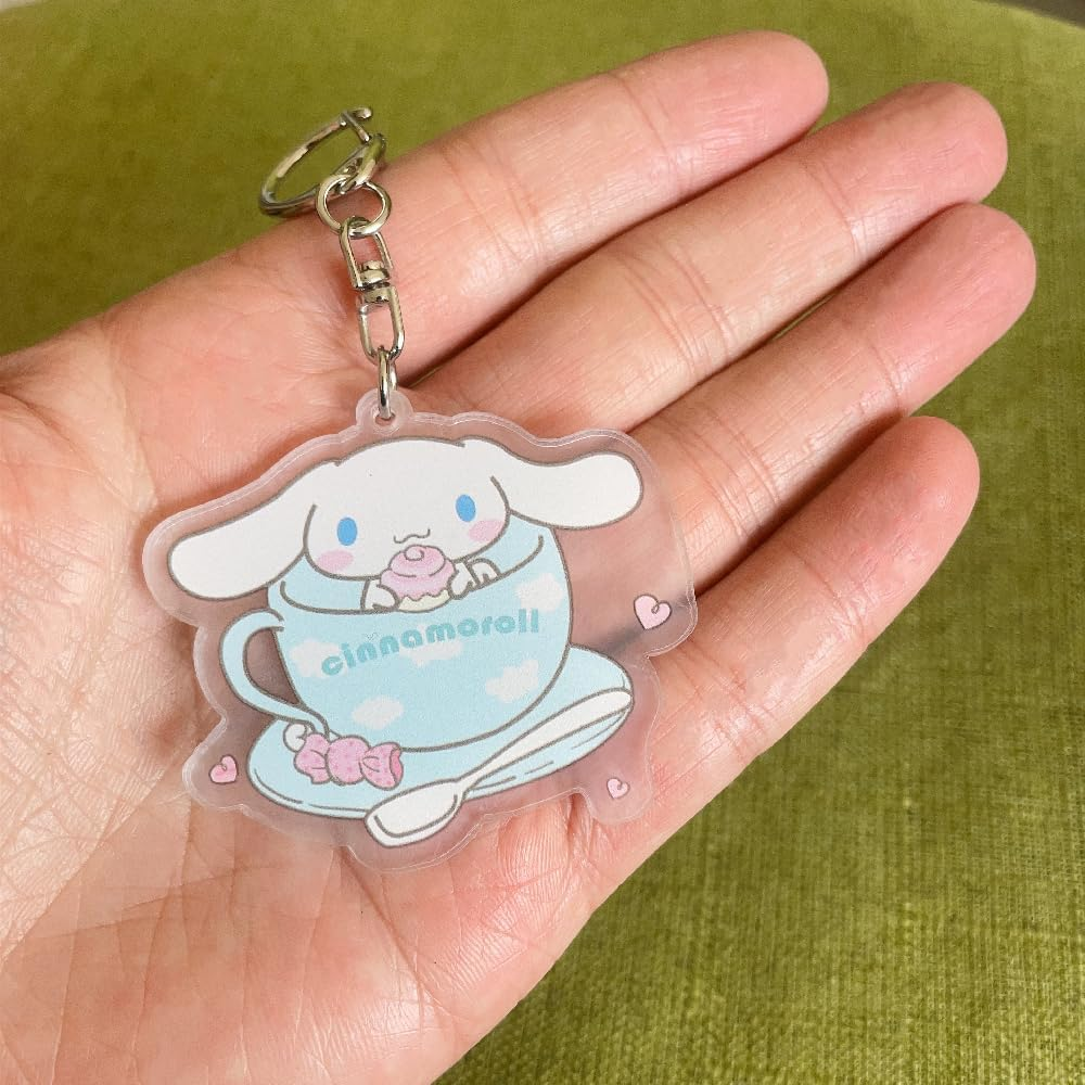 GDFENDU Kawaii Backpack with Keychain,17In 3D Printed Casual Sports Bag Outdoor Youth High Capacity Schoolbag. - B image number 6