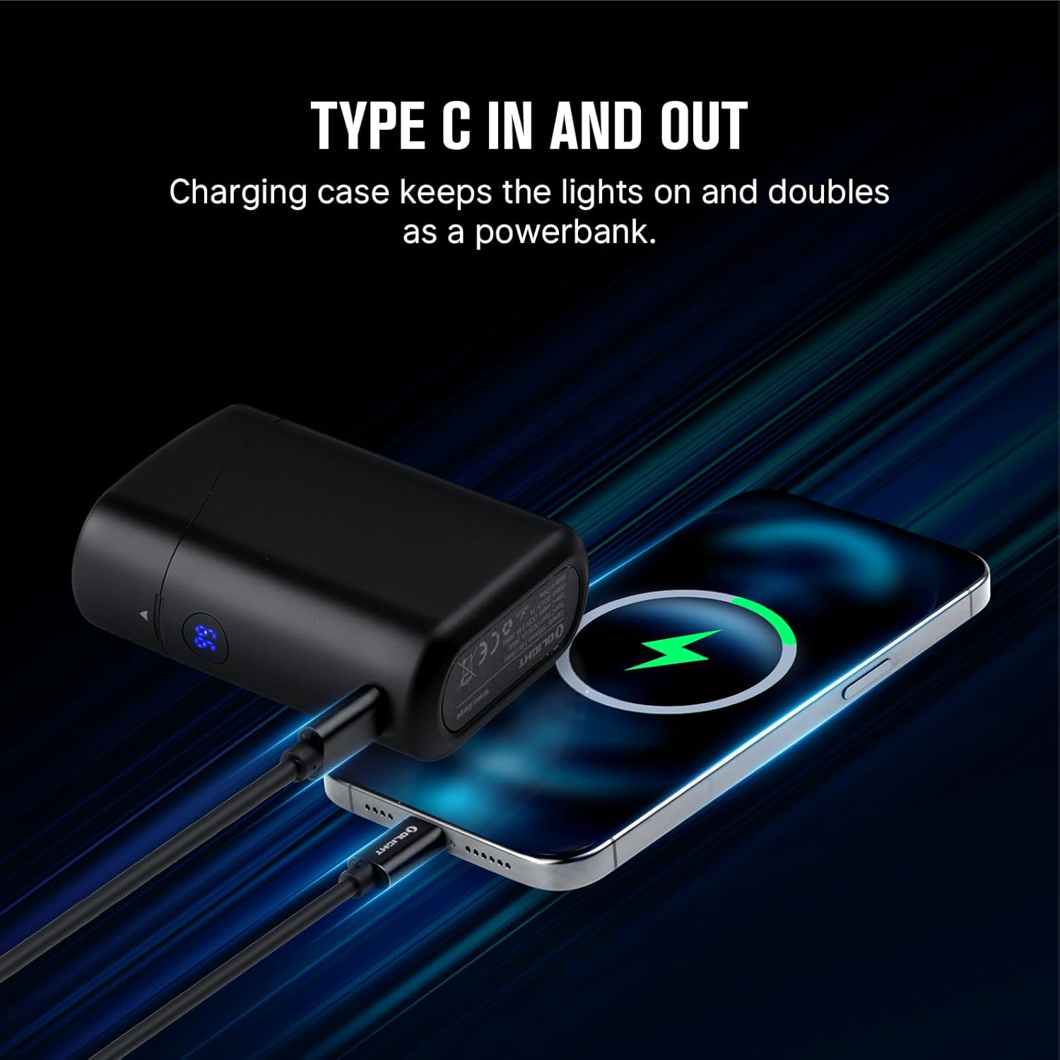 OLIGHT Baton4 Premium Edition Compact Handheld Torch Max 1300 Lumens with Charging Box Pocket-Size for Household and Mountaineering (Black)