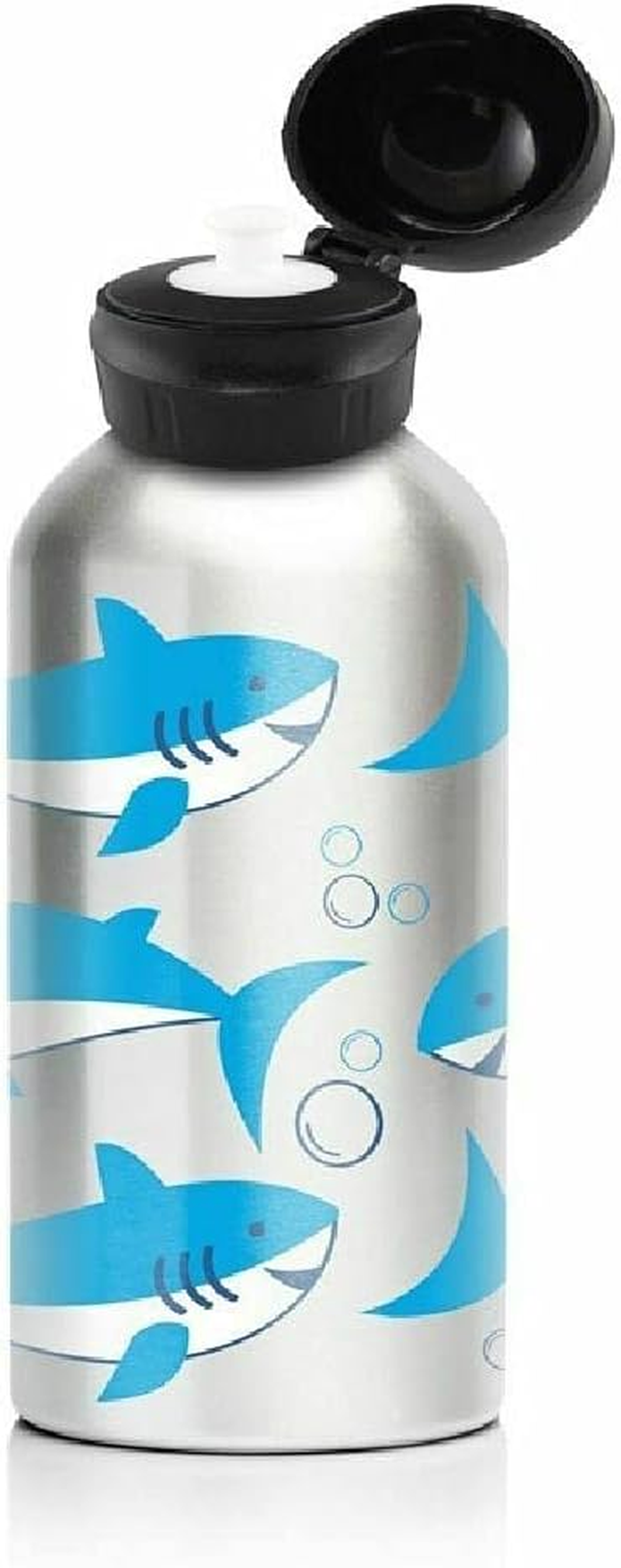 My Family Stainless Steel Kids Drink Bottle - BPA Free, Non-Toxic, Eco-Friendly, Reusable Water Bottle for Toddlers & Preschoolers (400Ml) - Shark image number 1