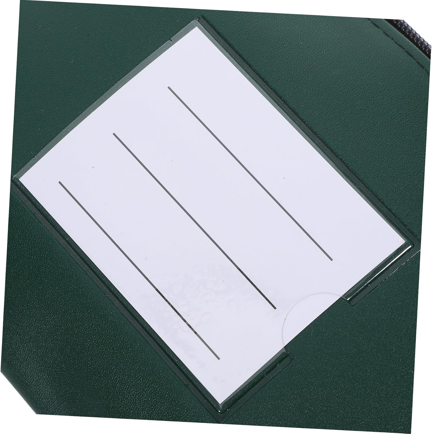 VILLFUL 2Pcs Bill Bag Stationery Bag Zipper Pu File Organizer for Documents Multi-Use Pouch image number 3